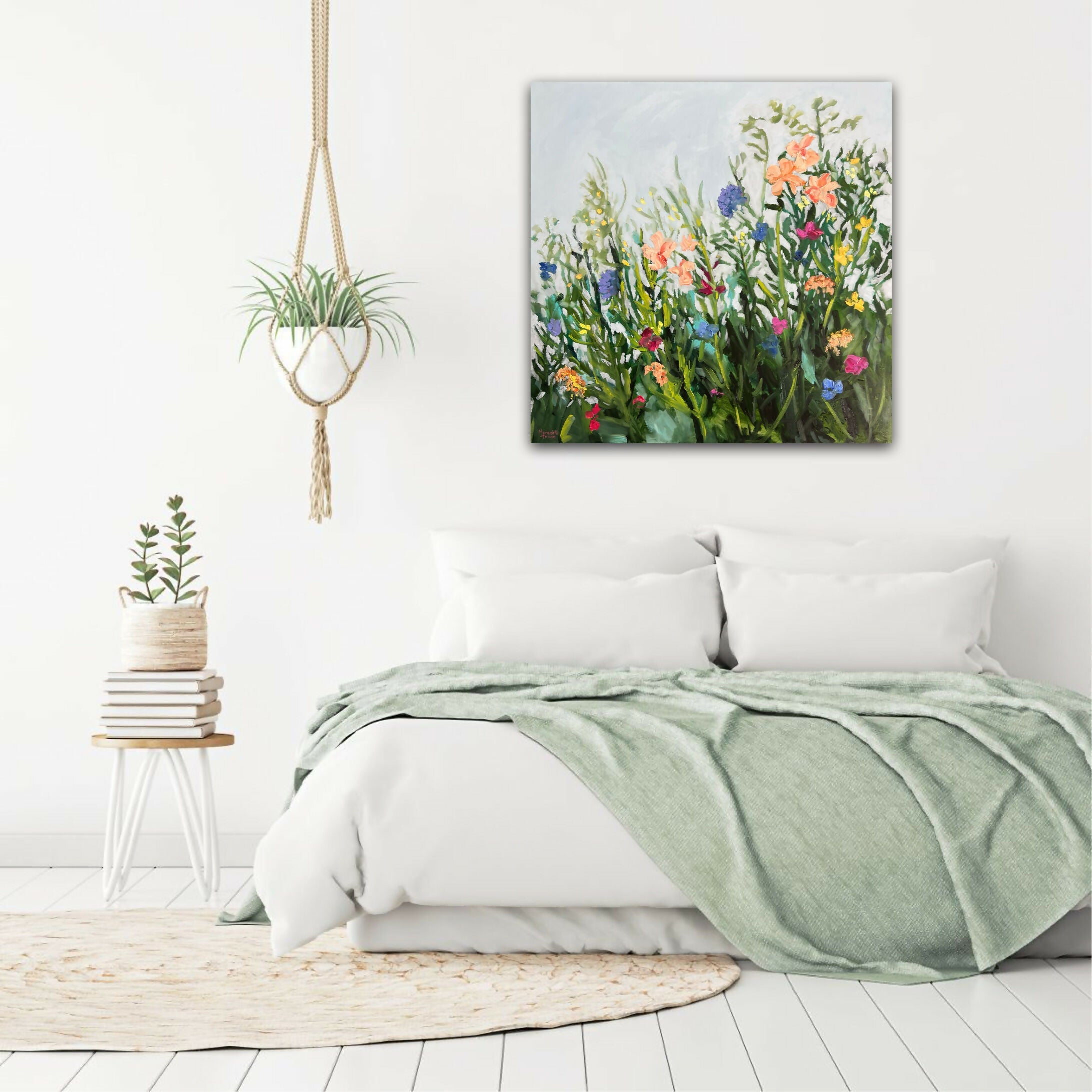 Floriade, Original Hand-Painted Canvas By Meredith Howse