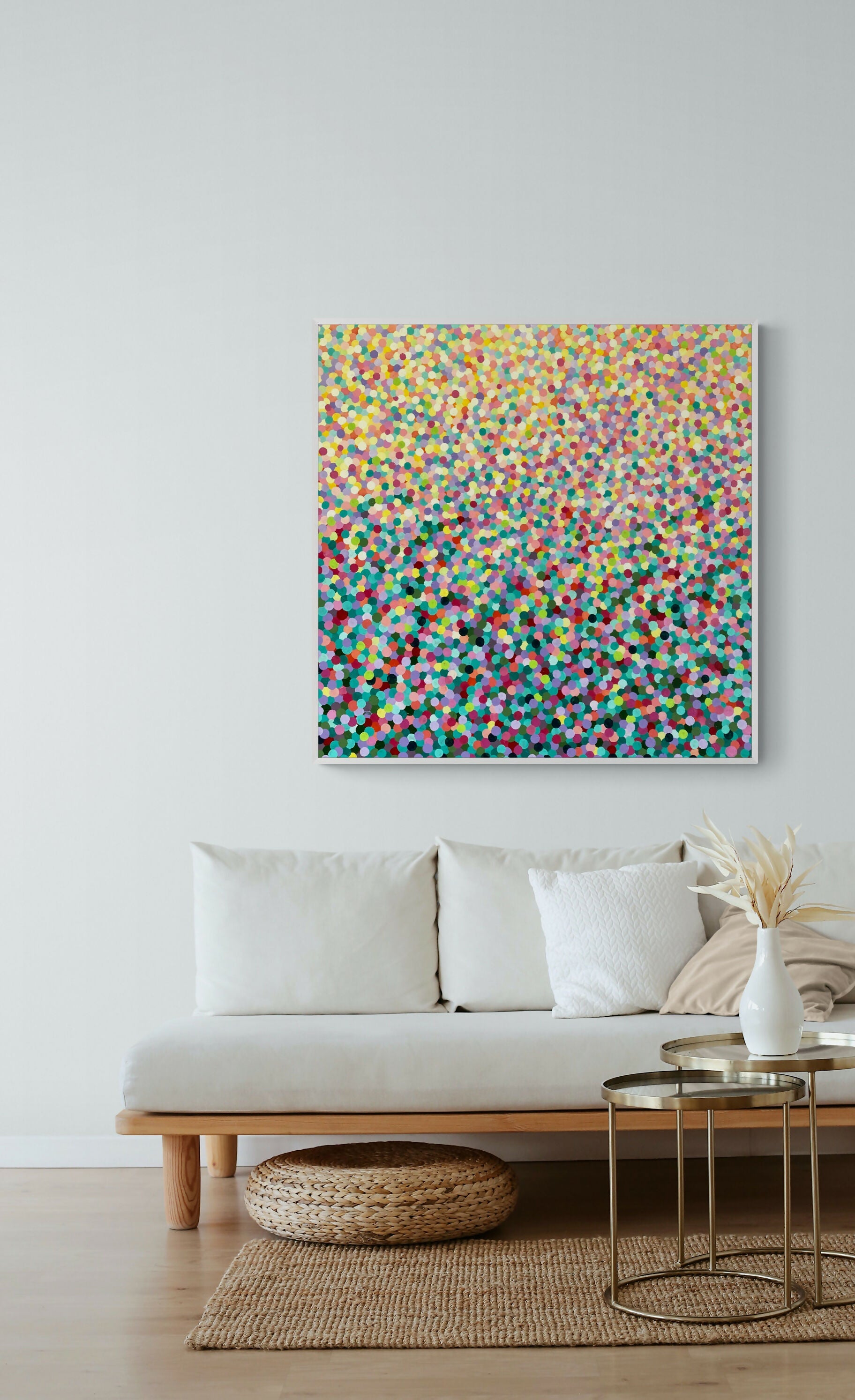 Sunshine Garden, Original Hand-Painted Canvas By Katherine Spiller