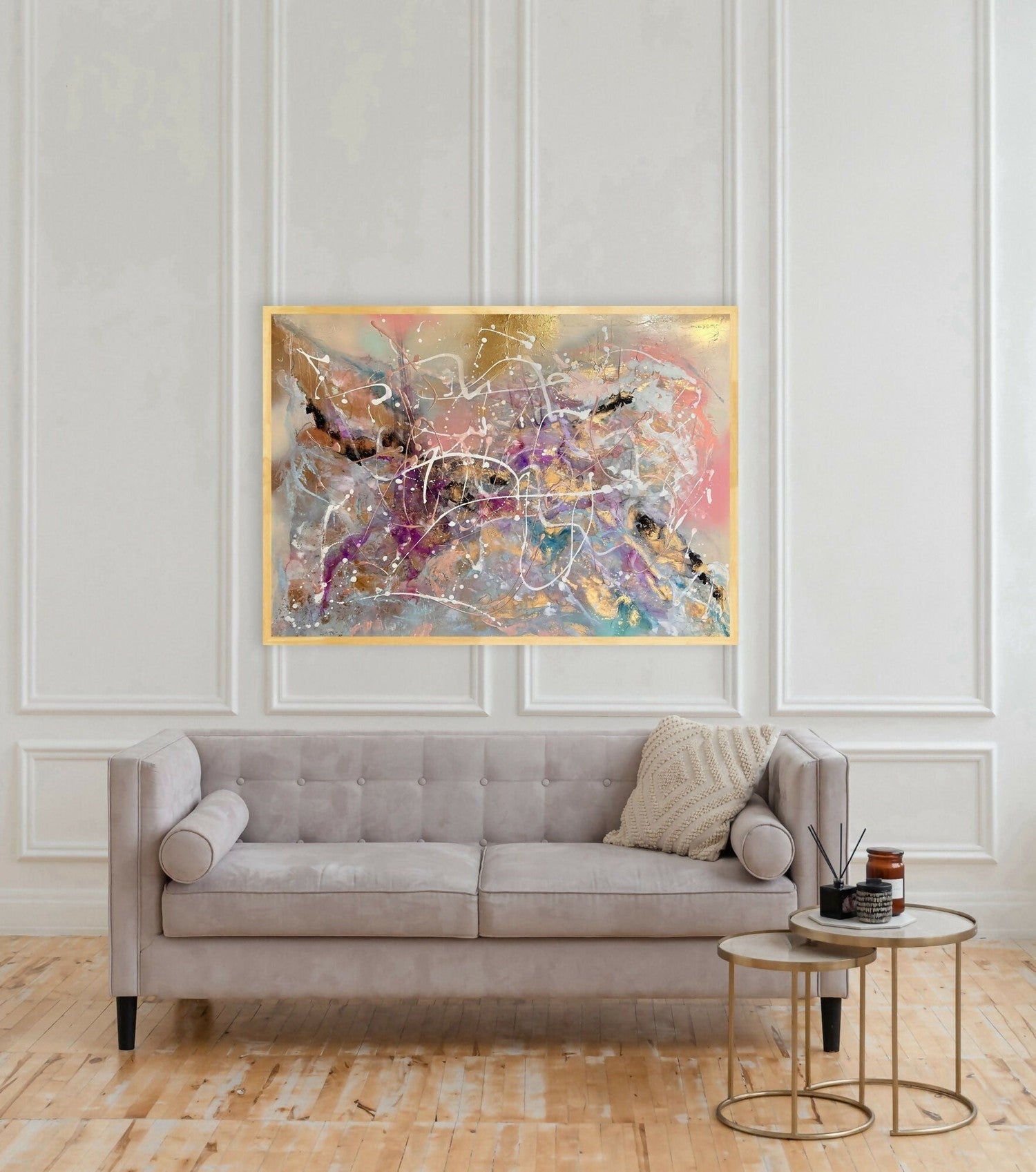 Celestial Symphony, Mixed Media On Canvas, 76x101.6cm, By Lori Burke