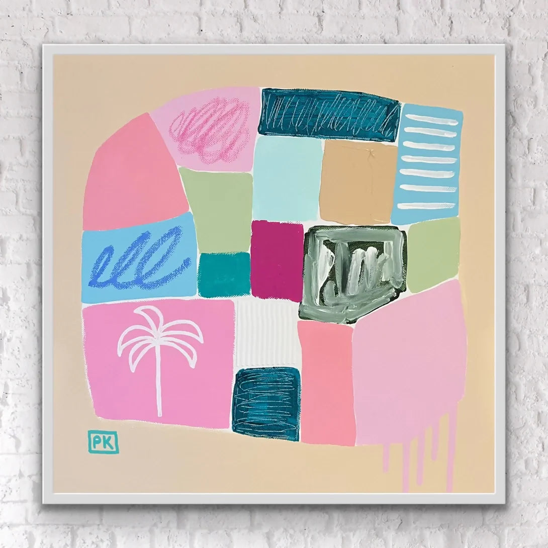 Just Beachy, Original Hand-Painted Canvas By Poppy Key