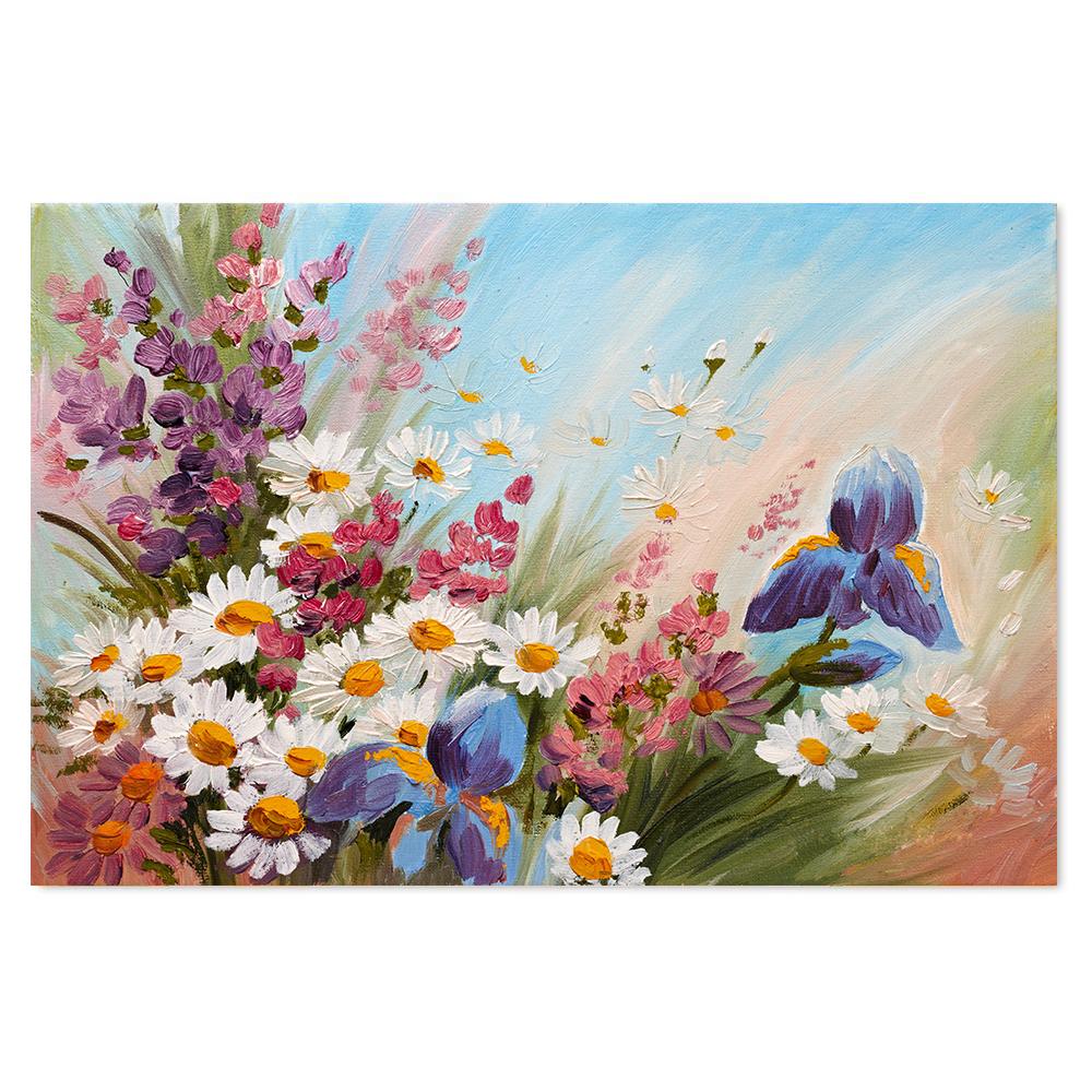 Sunday Blooms, Hand-painted Canvas-Framed-Canvas-Print-Poster-Gioia Wall Art