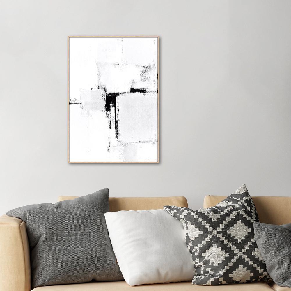 Simplicity, abstract painting, Hand-painted Canvas-Framed-Canvas-Print-Poster-Gioia Wall Art