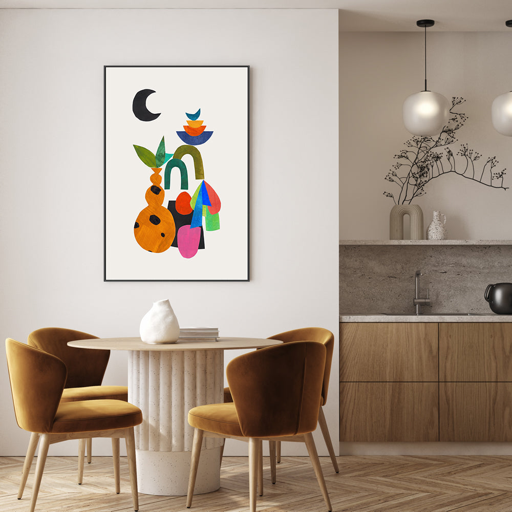 wall-art-print-canvas-poster-framed-A Lively Home , By Ejaaz Haniff-GIOIA-WALL-ART