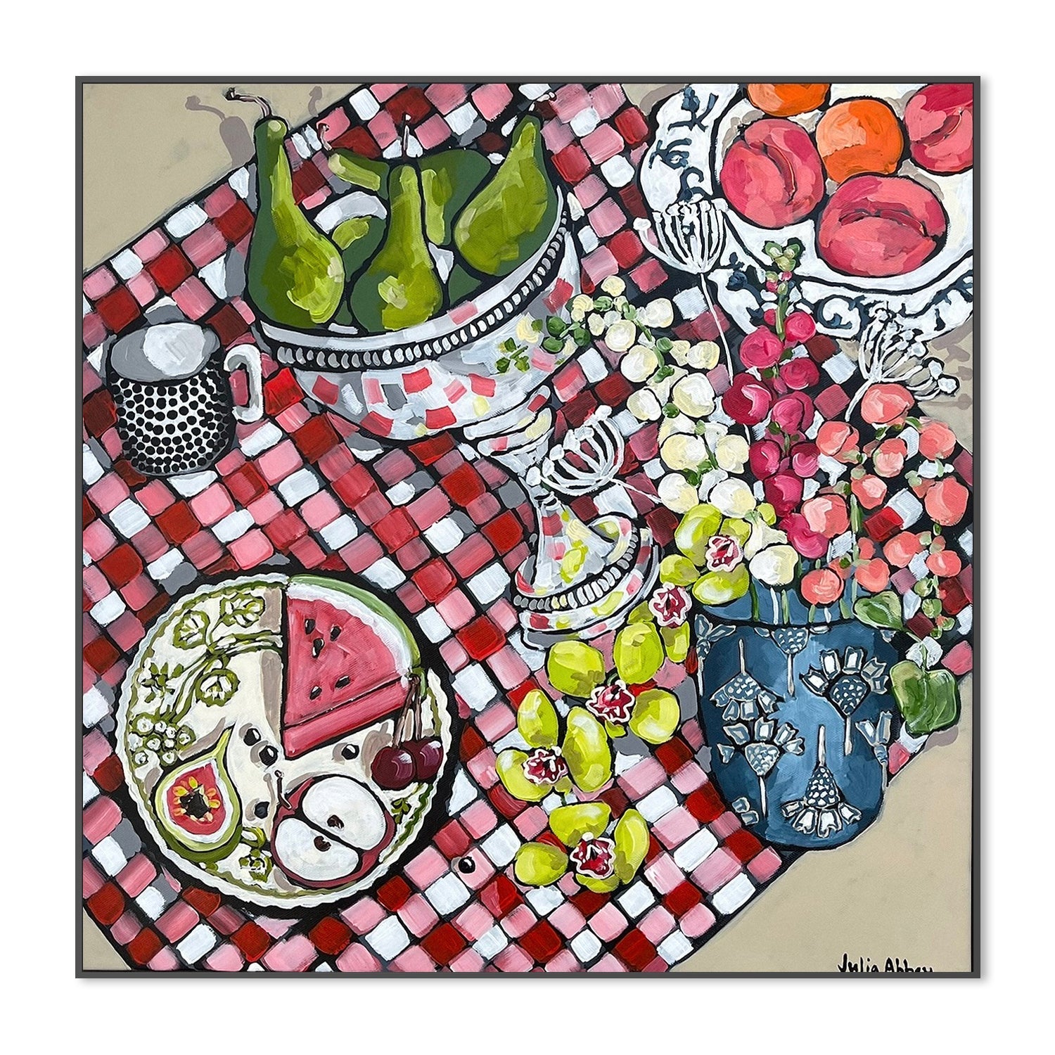 wall-art-print-canvas-poster-framed-A Posh Picnic , By Julia Abbey-3