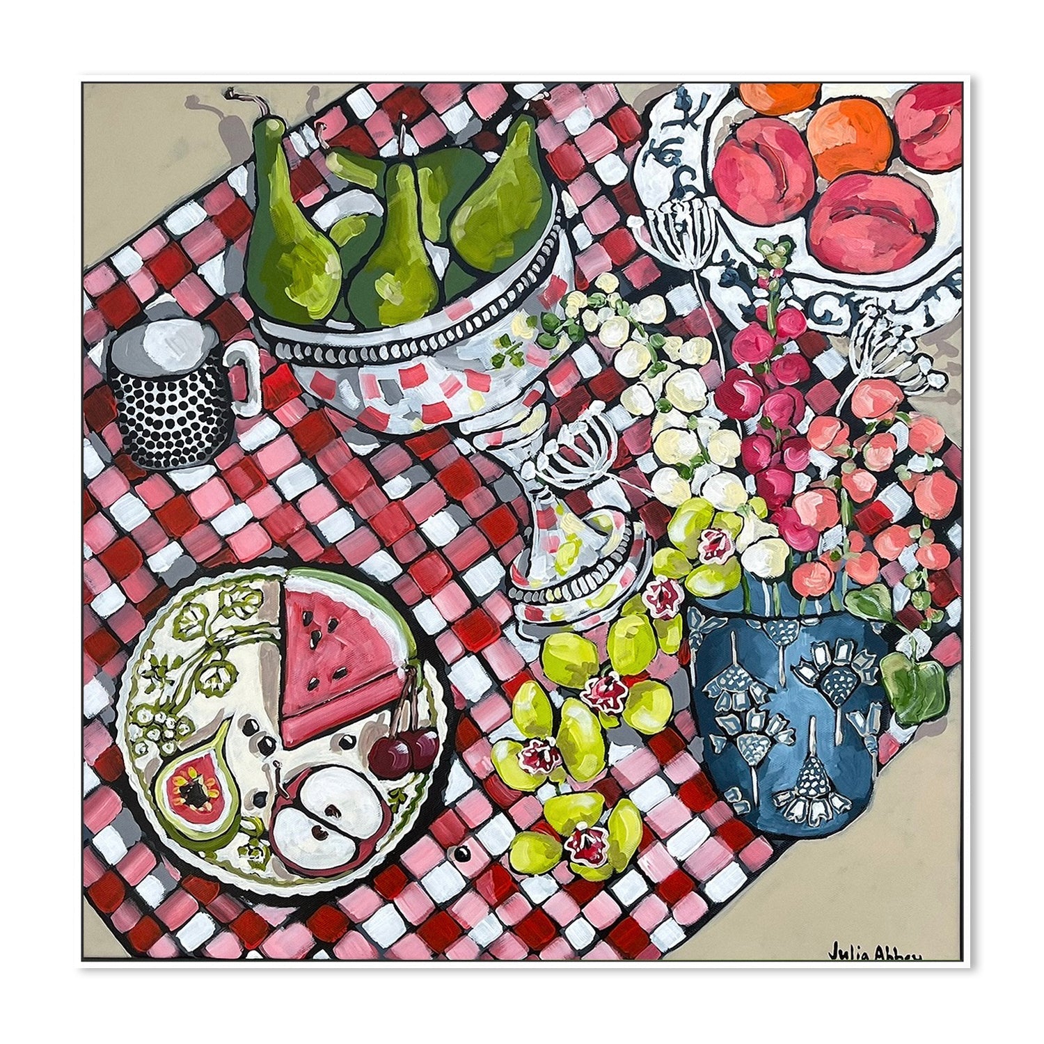 wall-art-print-canvas-poster-framed-A Posh Picnic , By Julia Abbey-5