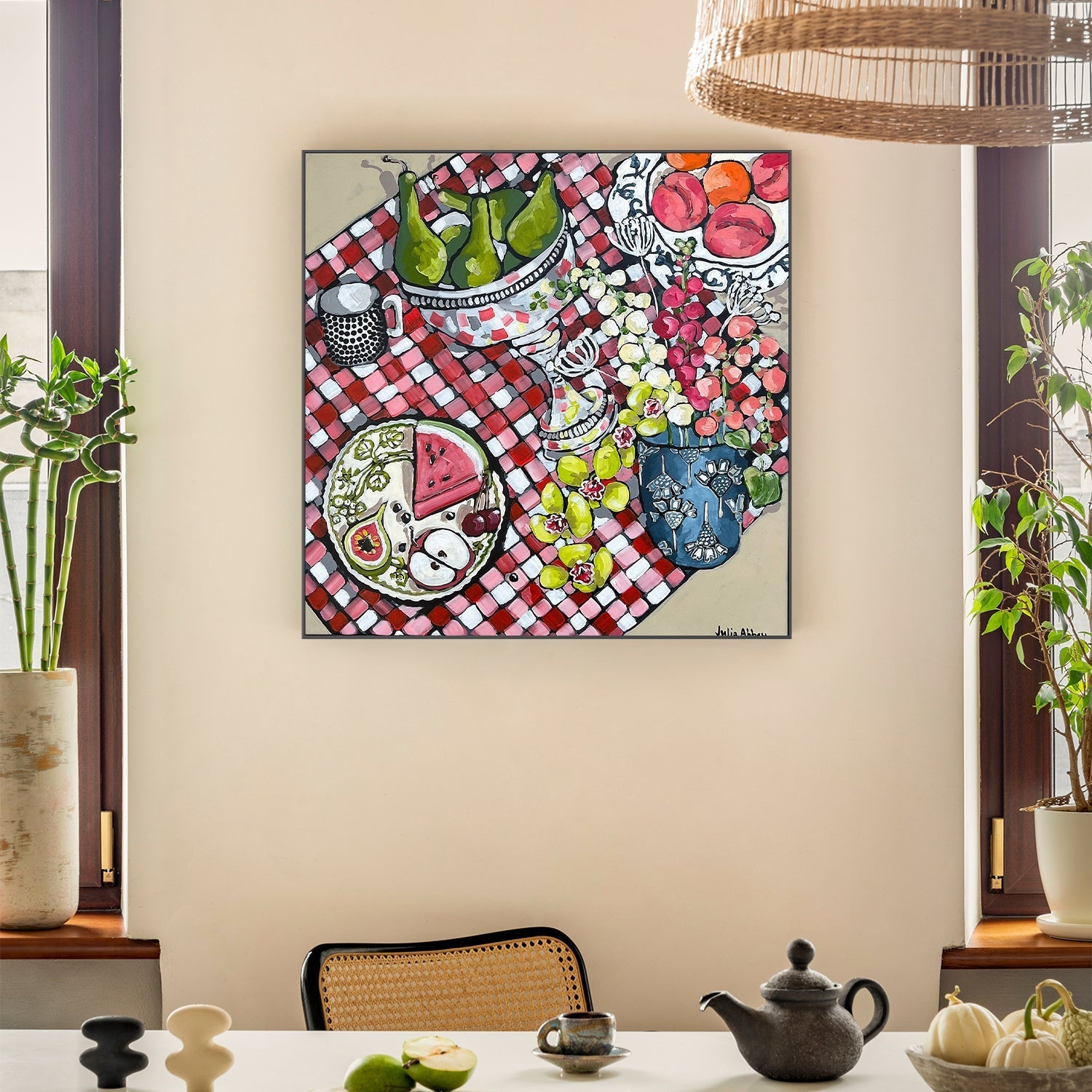 wall-art-print-canvas-poster-framed-A Posh Picnic , By Julia Abbey-7