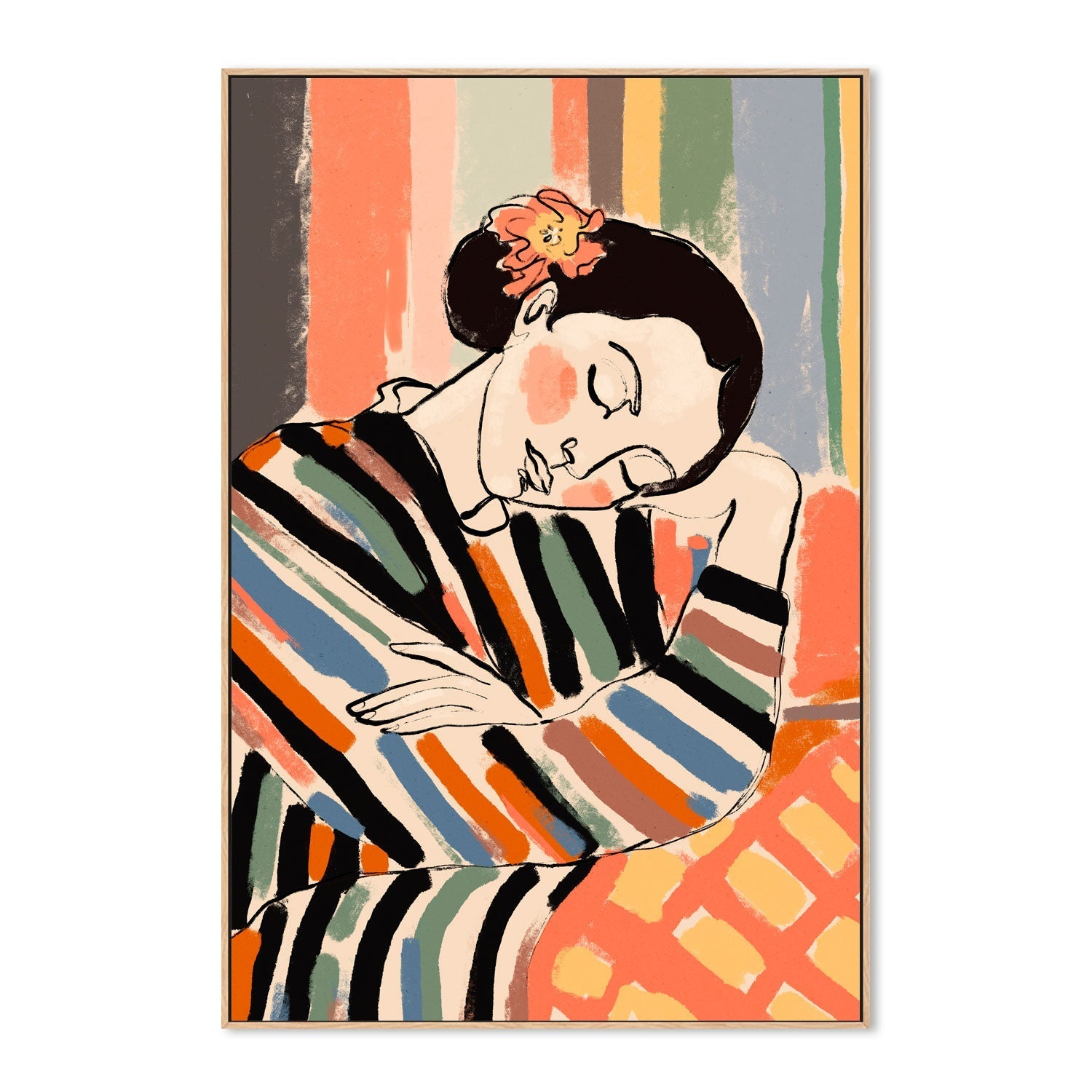 wall-art-print-canvas-poster-framed-A Short Nap , By Treechild-4