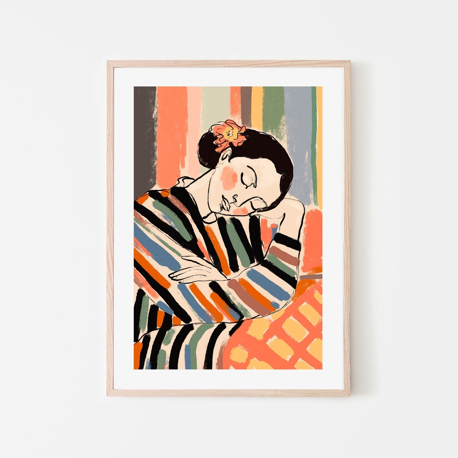 wall-art-print-canvas-poster-framed-A Short Nap , By Treechild-6