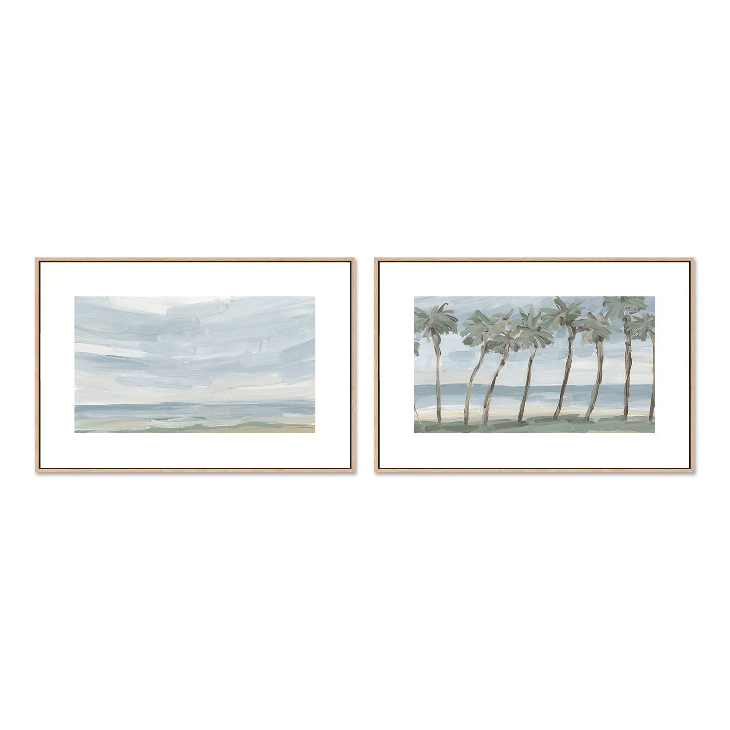 wall-art-print-canvas-poster-framed-A Washed Out Summer, Style D & E, Set Of 2-by-Emily Wood-Gioia Wall Art