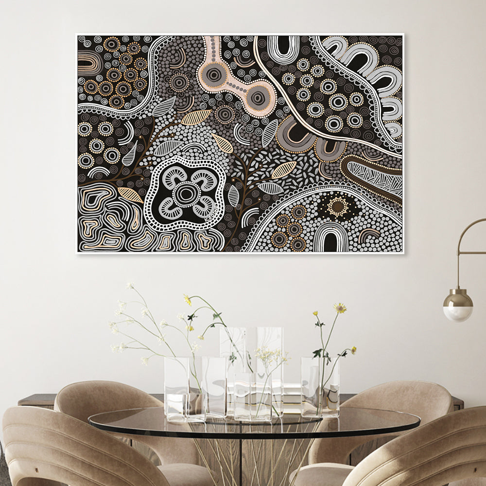 wall-art-print-canvas-poster-framed-A Wonderland Of Healing, Brown Tones , By Kristy Rodney-2