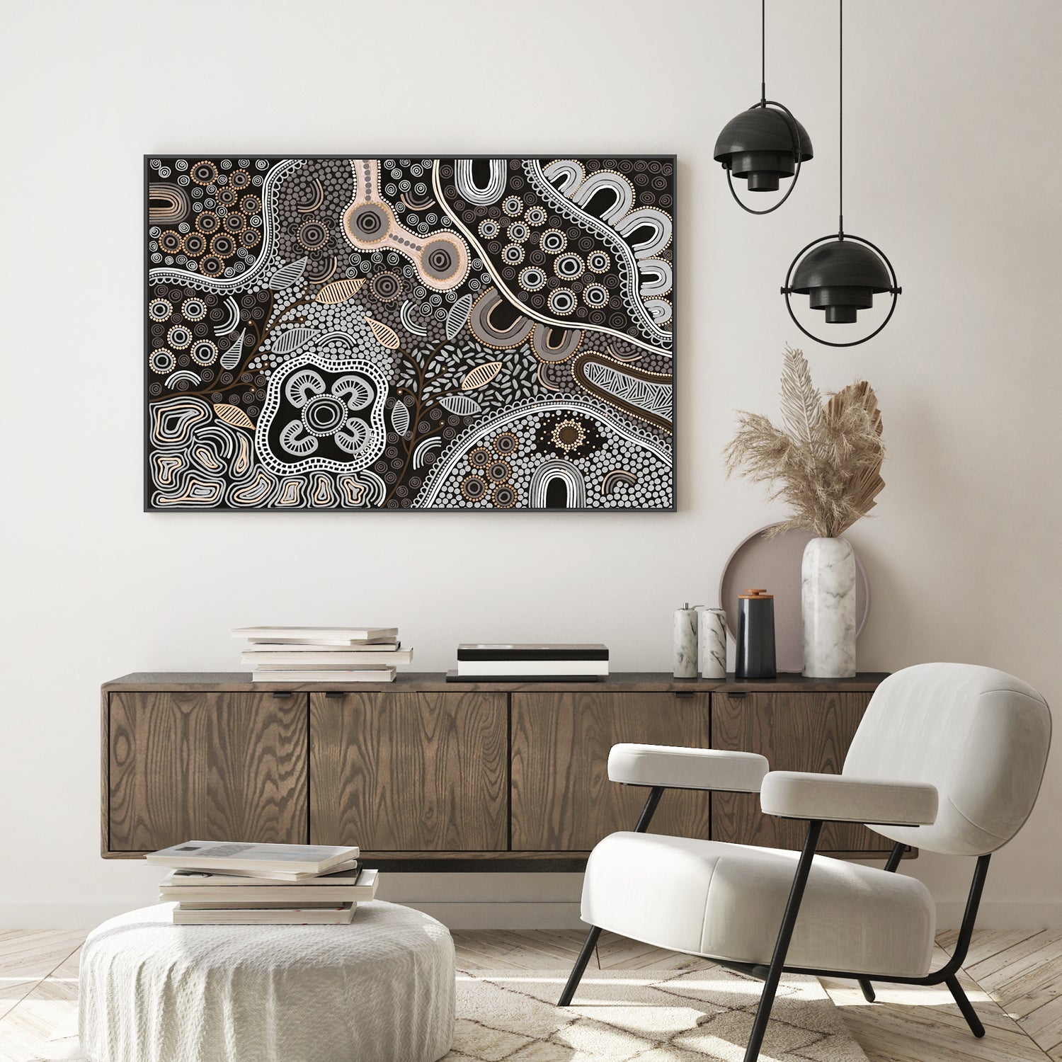 wall-art-print-canvas-poster-framed-A Wonderland Of Healing, Brown Tones , By Kristy Rodney-8