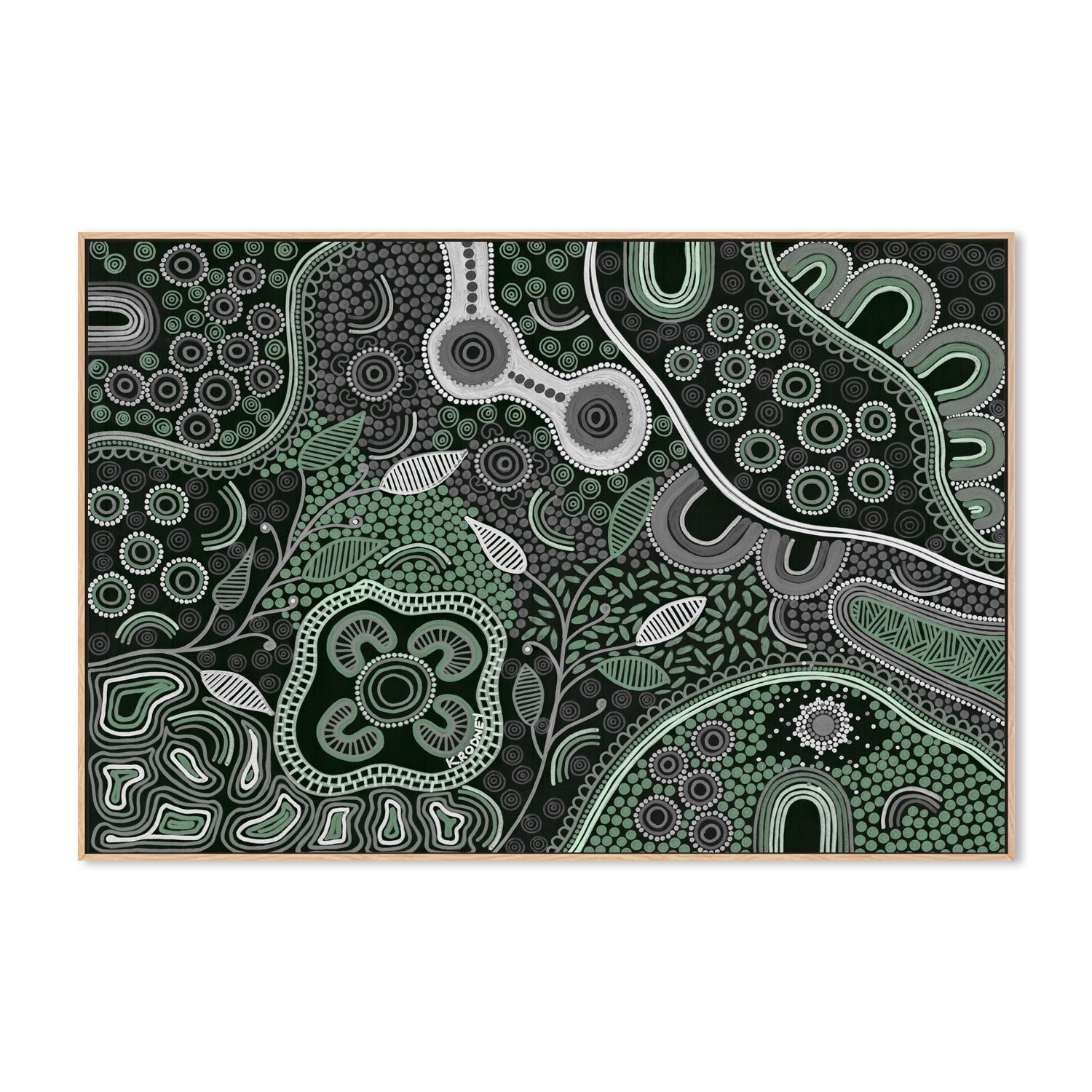 wall-art-print-canvas-poster-framed-A Wonderland Of Healing, Green Tones , By Kristy Rodney-4