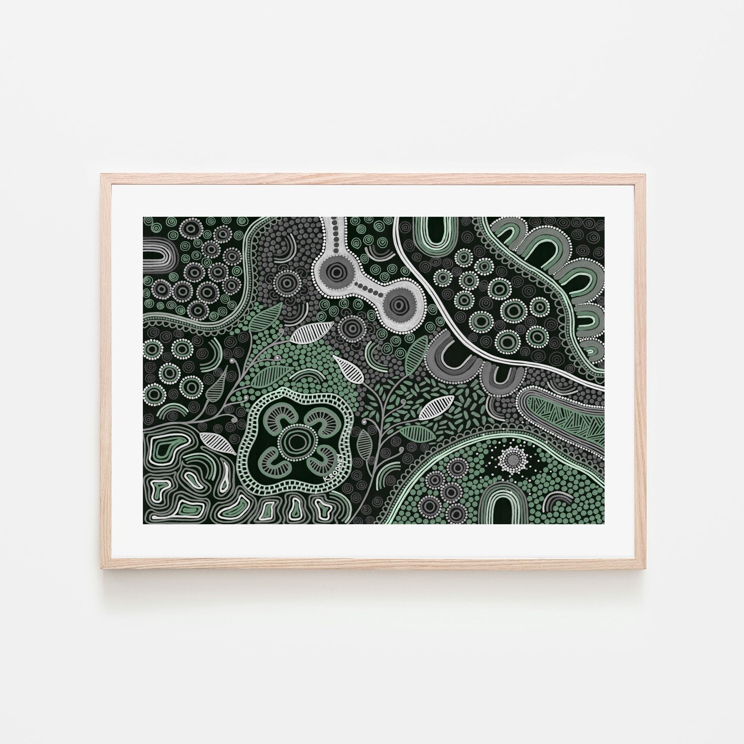 wall-art-print-canvas-poster-framed-A Wonderland Of Healing, Green Tones , By Kristy Rodney-6