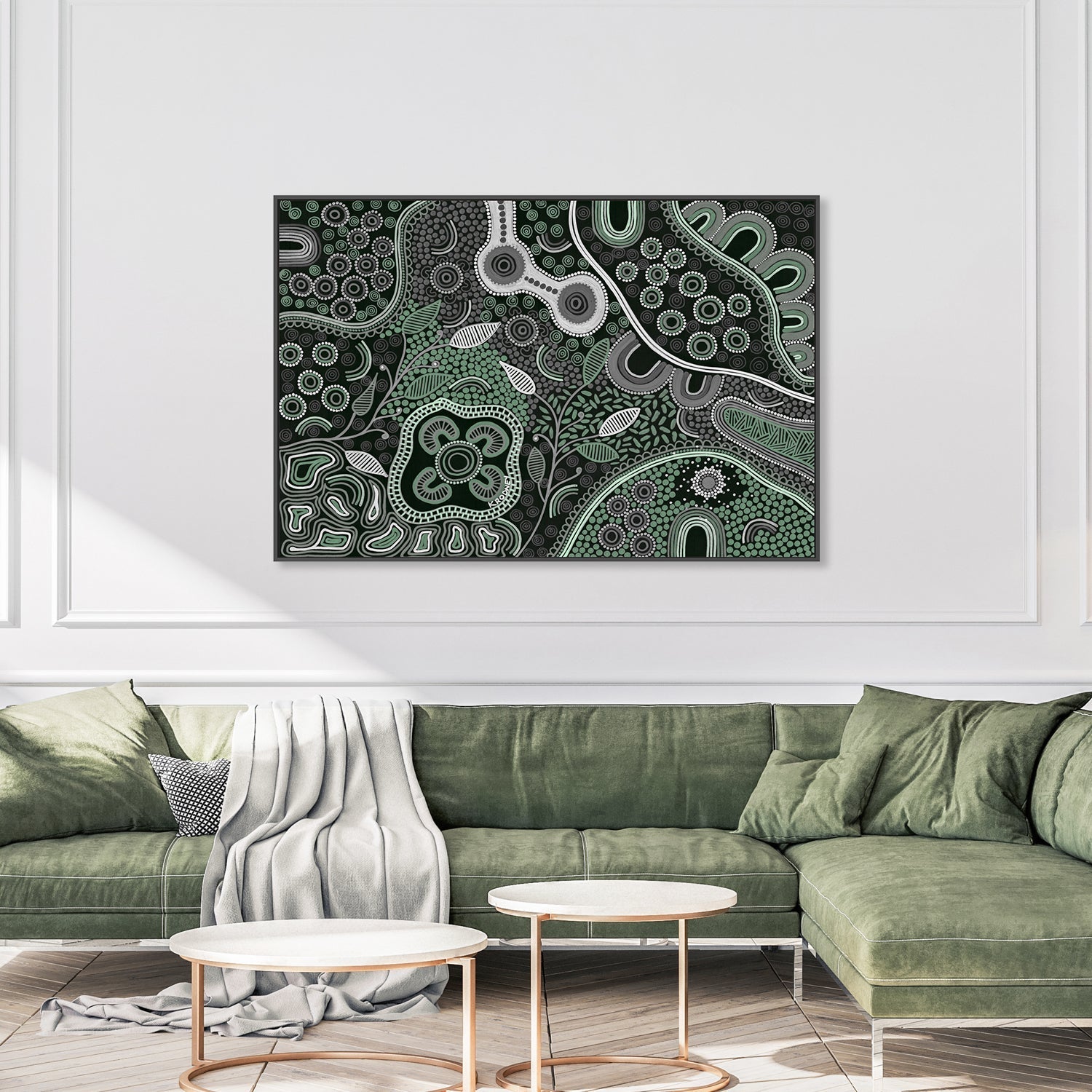 wall-art-print-canvas-poster-framed-A Wonderland Of Healing, Green Tones , By Kristy Rodney-7