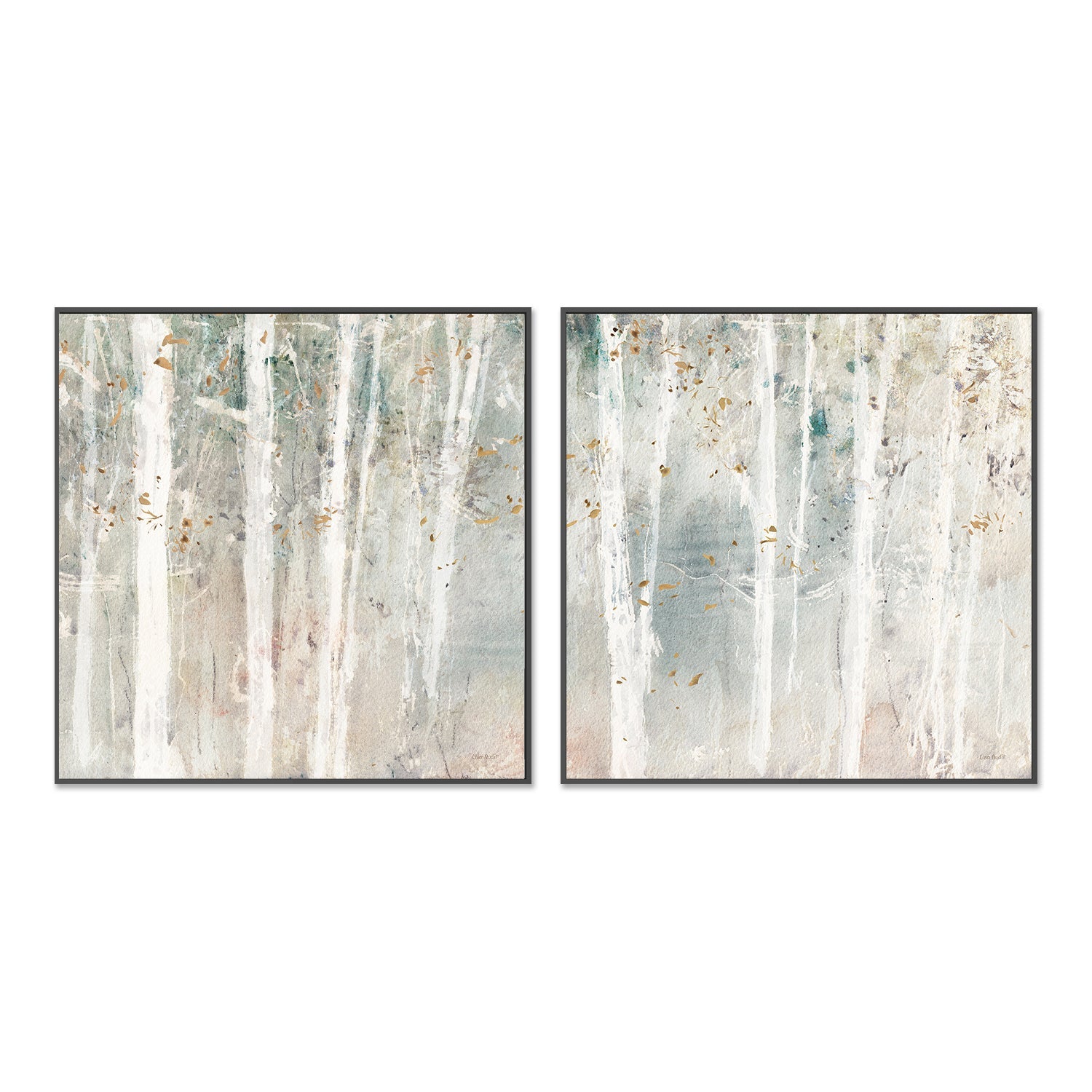 wall-art-print-canvas-poster-framed-A Woodland Walk, Style A & B, Set Of 2 , By Lisa Audit-GIOIA-WALL-ART