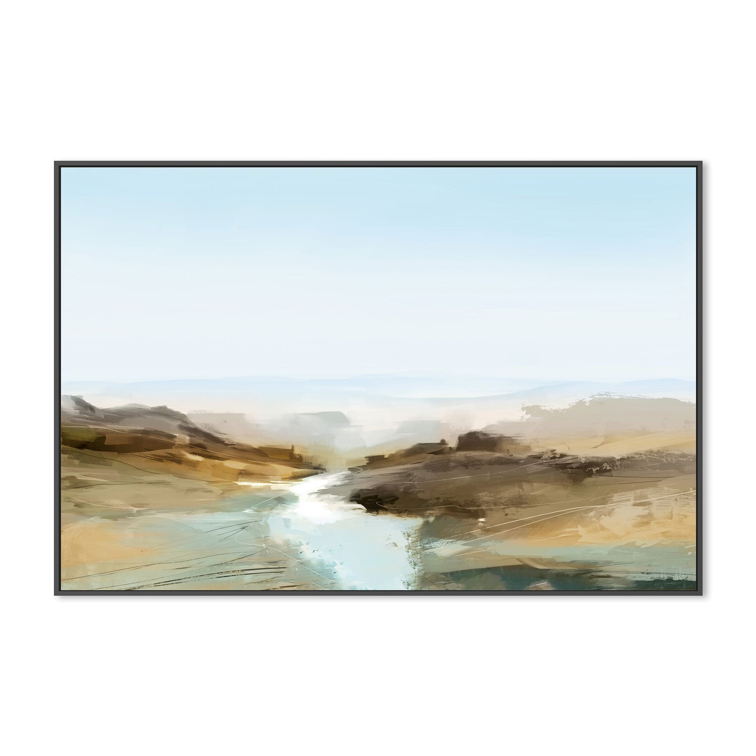 wall-art-print-canvas-poster-framed-Abstract Beach View , By Dan Hobday-GIOIA-WALL-ART