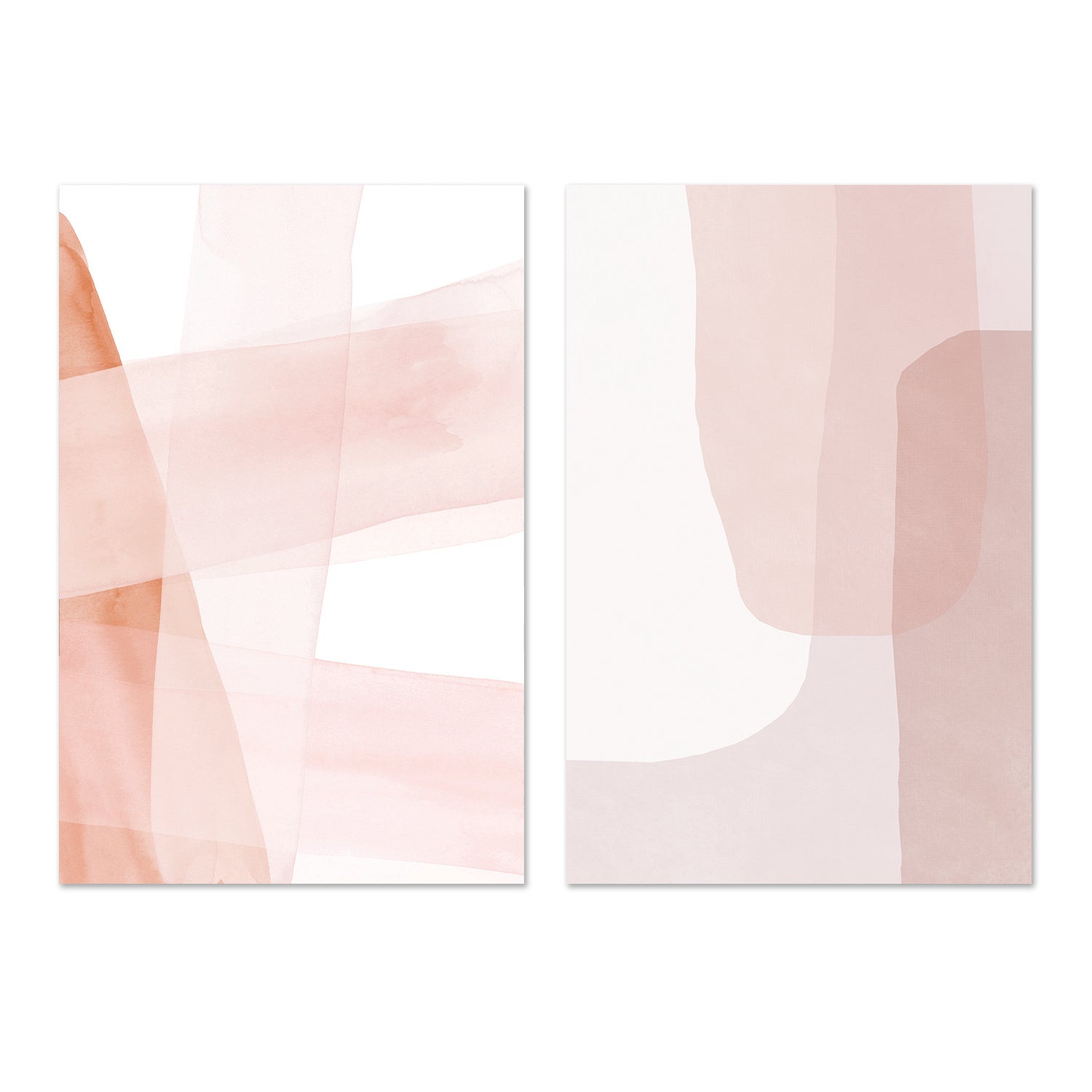 wall-art-print-canvas-poster-framed-Abstract Blush Copper Stripes-by-Dear Musketeer Studio-Gioia Wall Art