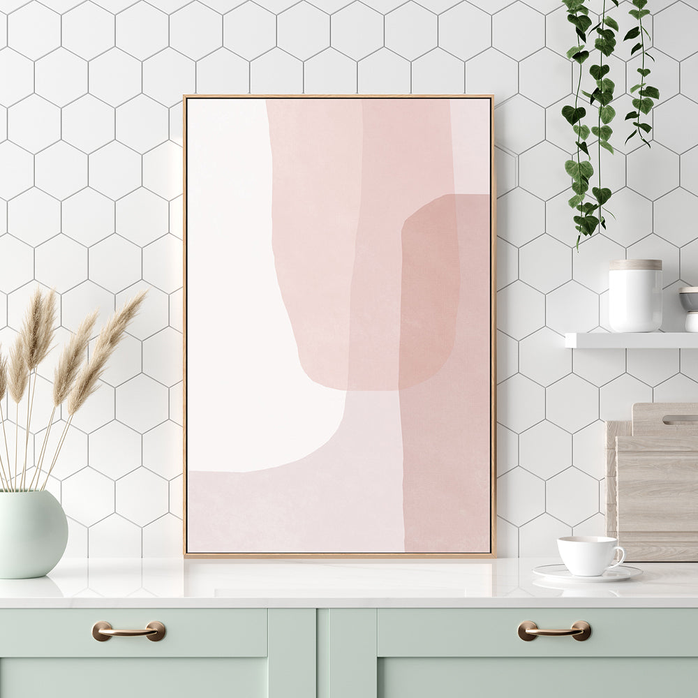 wall-art-print-canvas-poster-framed-Abstract Blush Curves-by-Dear Musketeer Studio-Gioia Wall Art