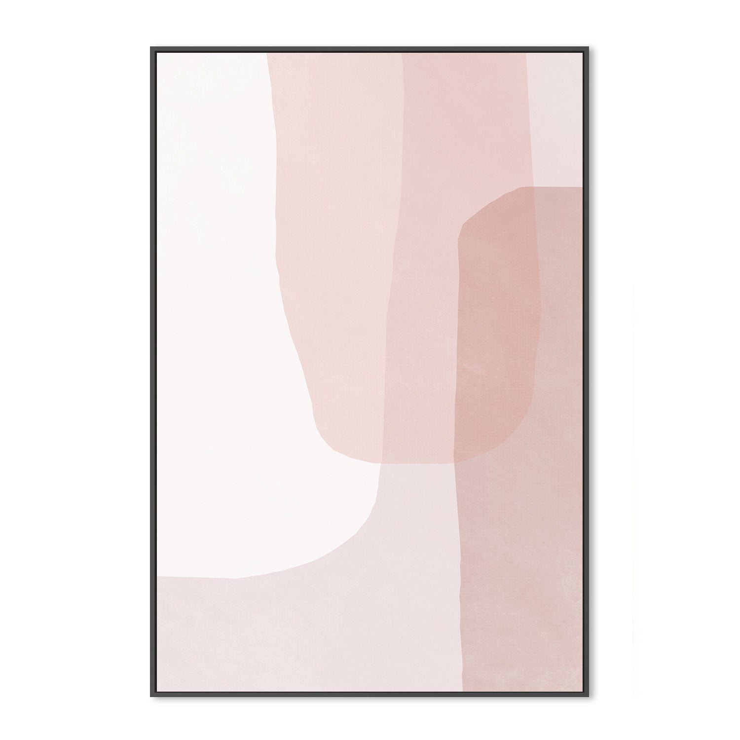 wall-art-print-canvas-poster-framed-Abstract Blush Curves-by-Dear Musketeer Studio-Gioia Wall Art