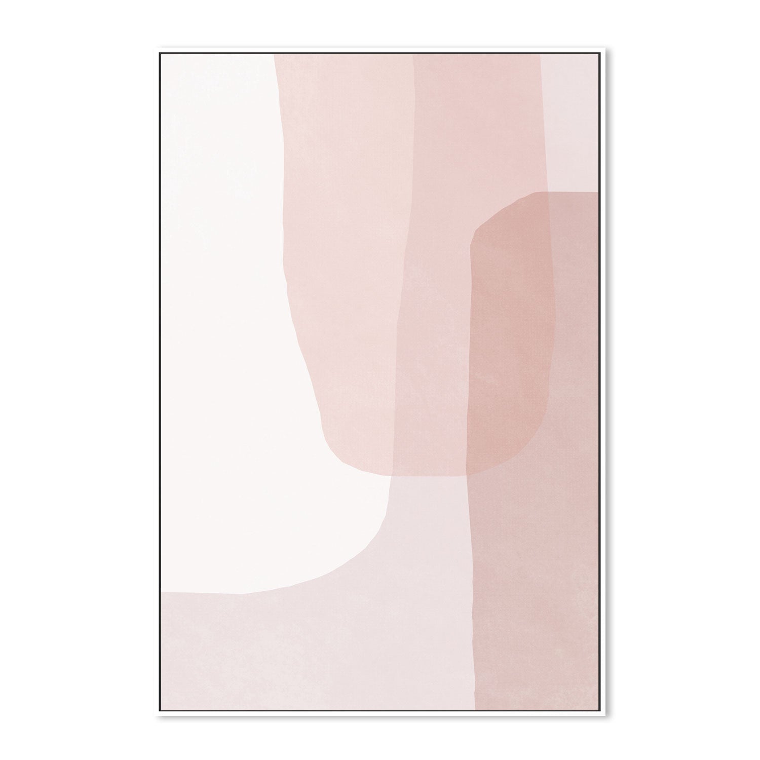 wall-art-print-canvas-poster-framed-Abstract Blush Curves-by-Dear Musketeer Studio-Gioia Wall Art