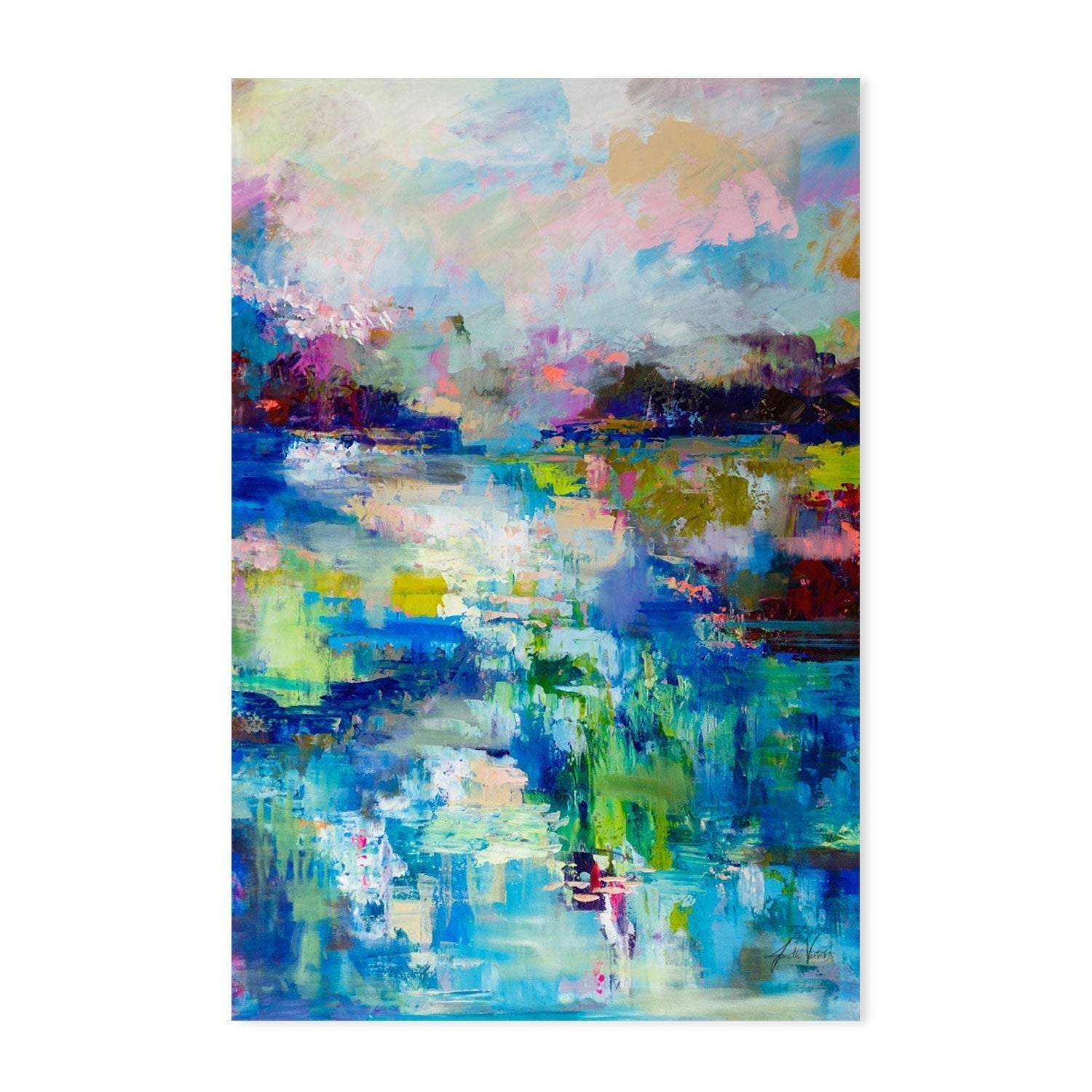 wall-art-print-canvas-poster-framed-Abstract Evening-by-Jeanette Vertentes-Gioia Wall Art