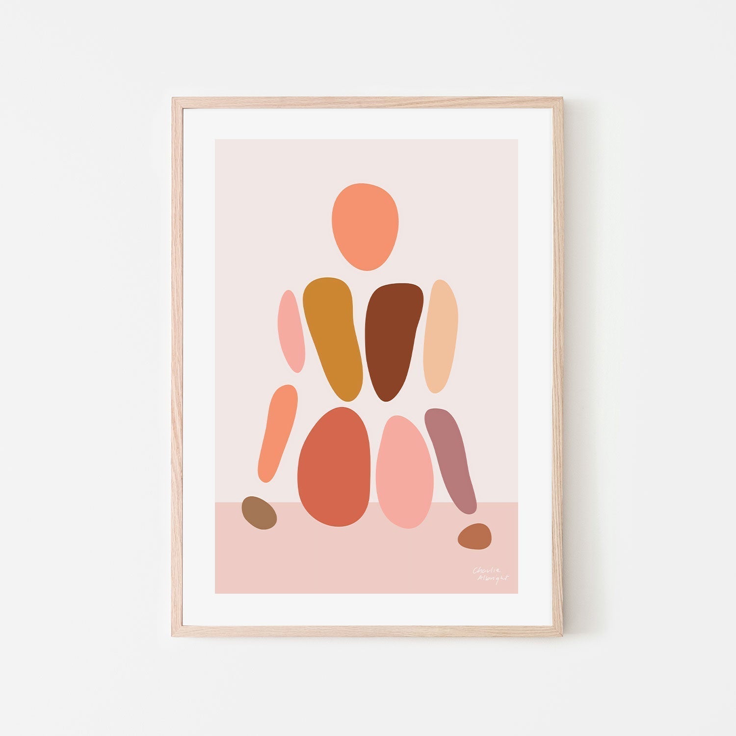 wall-art-print-canvas-poster-framed-Abstract Female Figure, Style A , By Moments By Charlie-GIOIA-WALL-ART