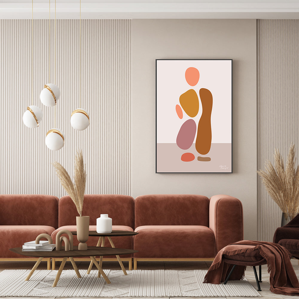 wall-art-print-canvas-poster-framed-Abstract Female Figure, Style C , By Moments By Charlie-GIOIA-WALL-ART