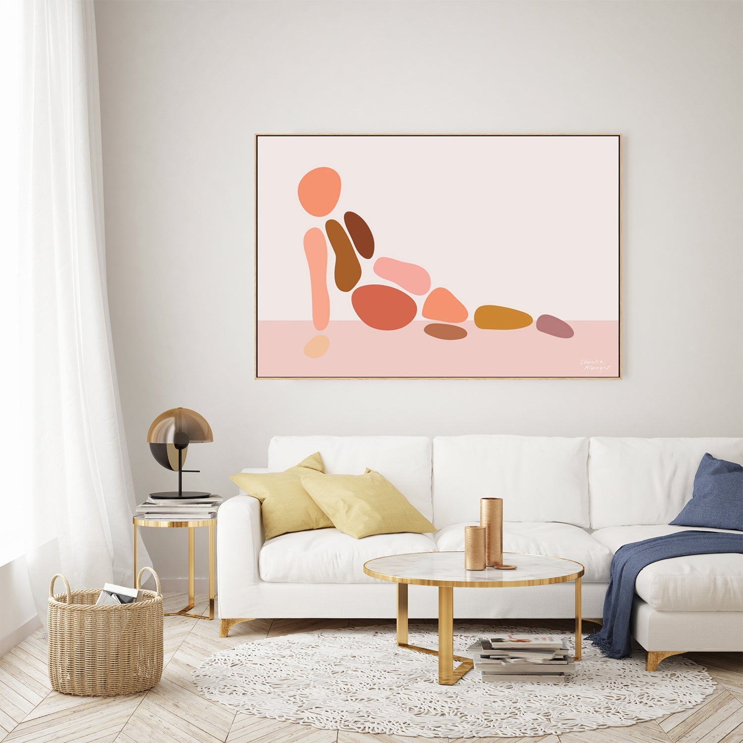 Abstract Female Figure, Style F , By Charlie