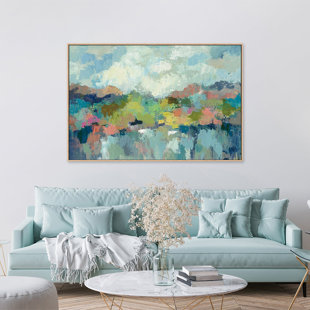 wall-art-print-canvas-poster-framed-Abstract Lakeside-by-Silvia Vassileva-Gioia Wall Art