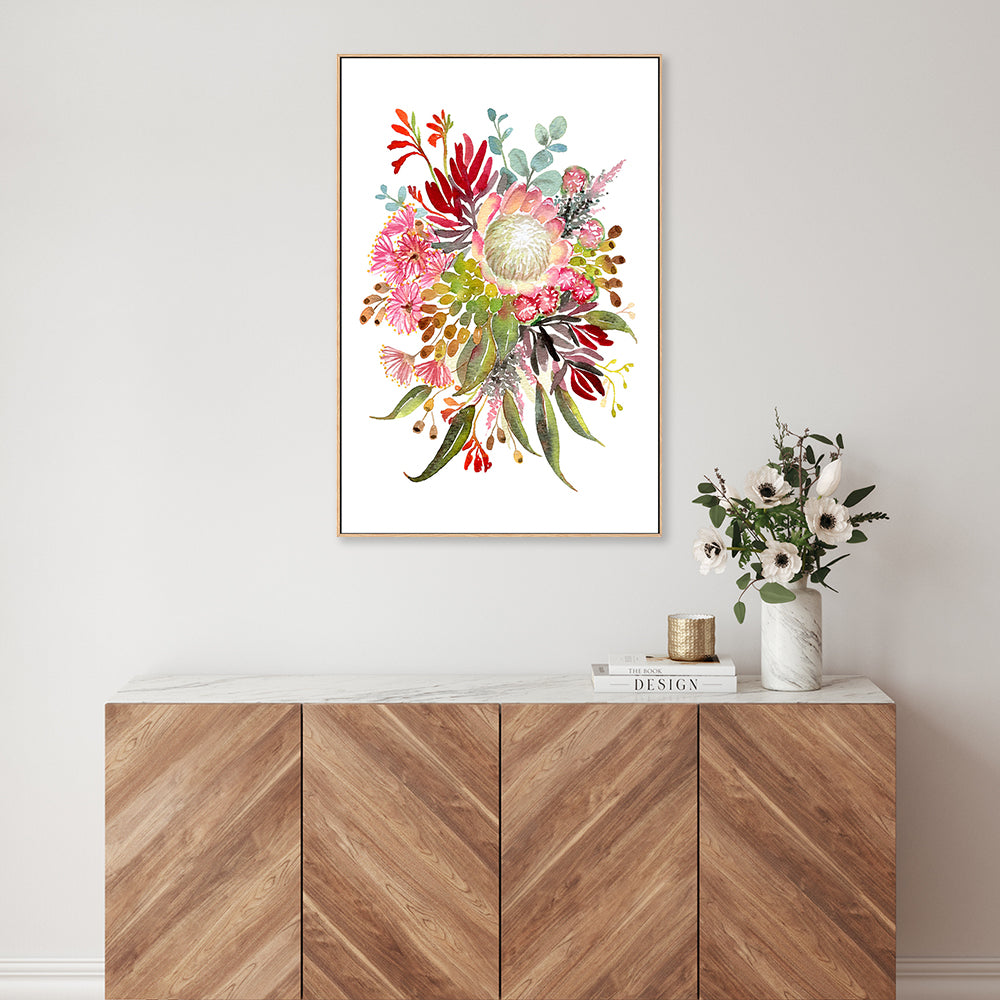 wall-art-print-canvas-poster-framed-Abstract Native Plants , By Jessie Mitchelson-GIOIA-WALL-ART