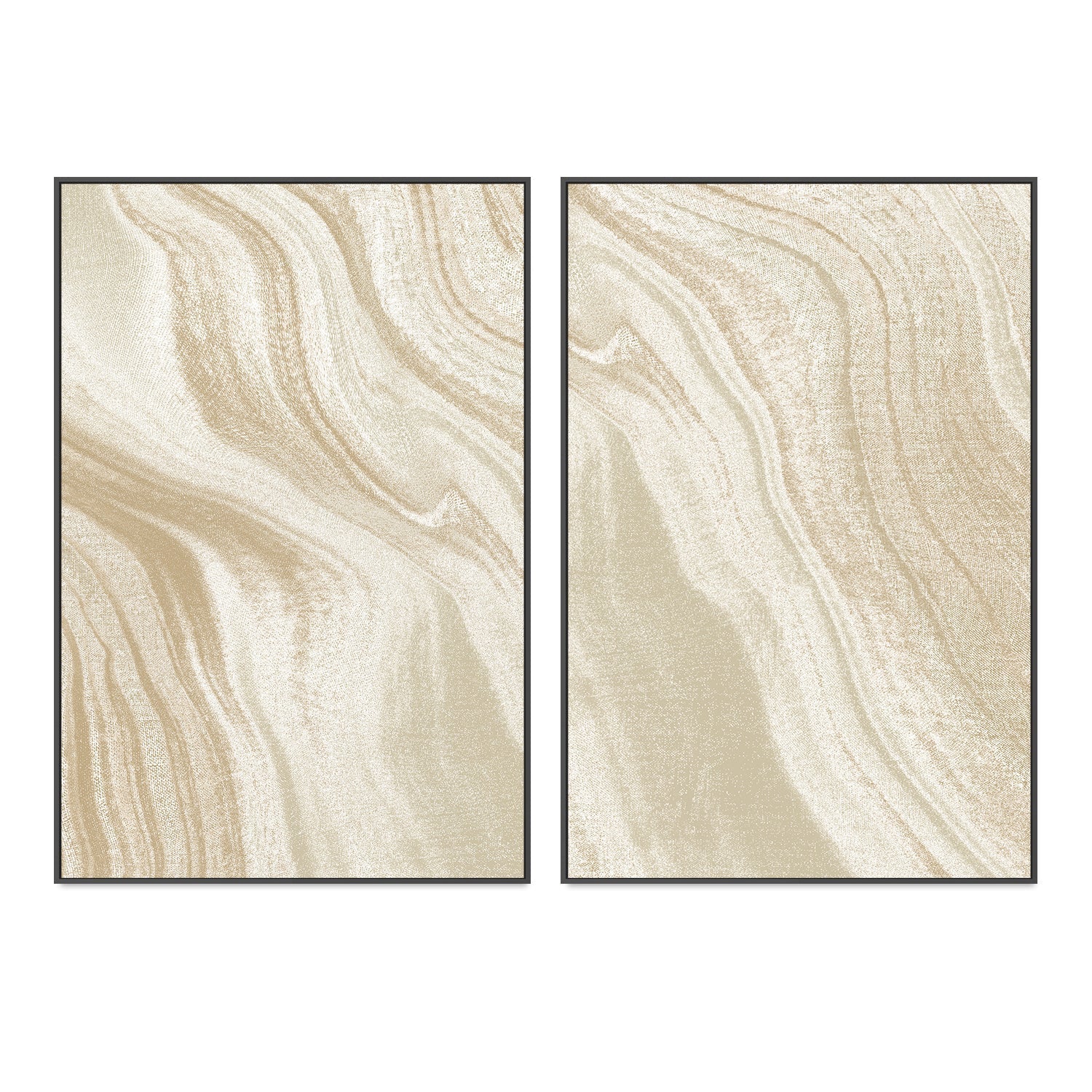 wall-art-print-canvas-poster-framed-Abstract Sands, Style A & B, Set Of 2 , By Caroline Cerrato-3