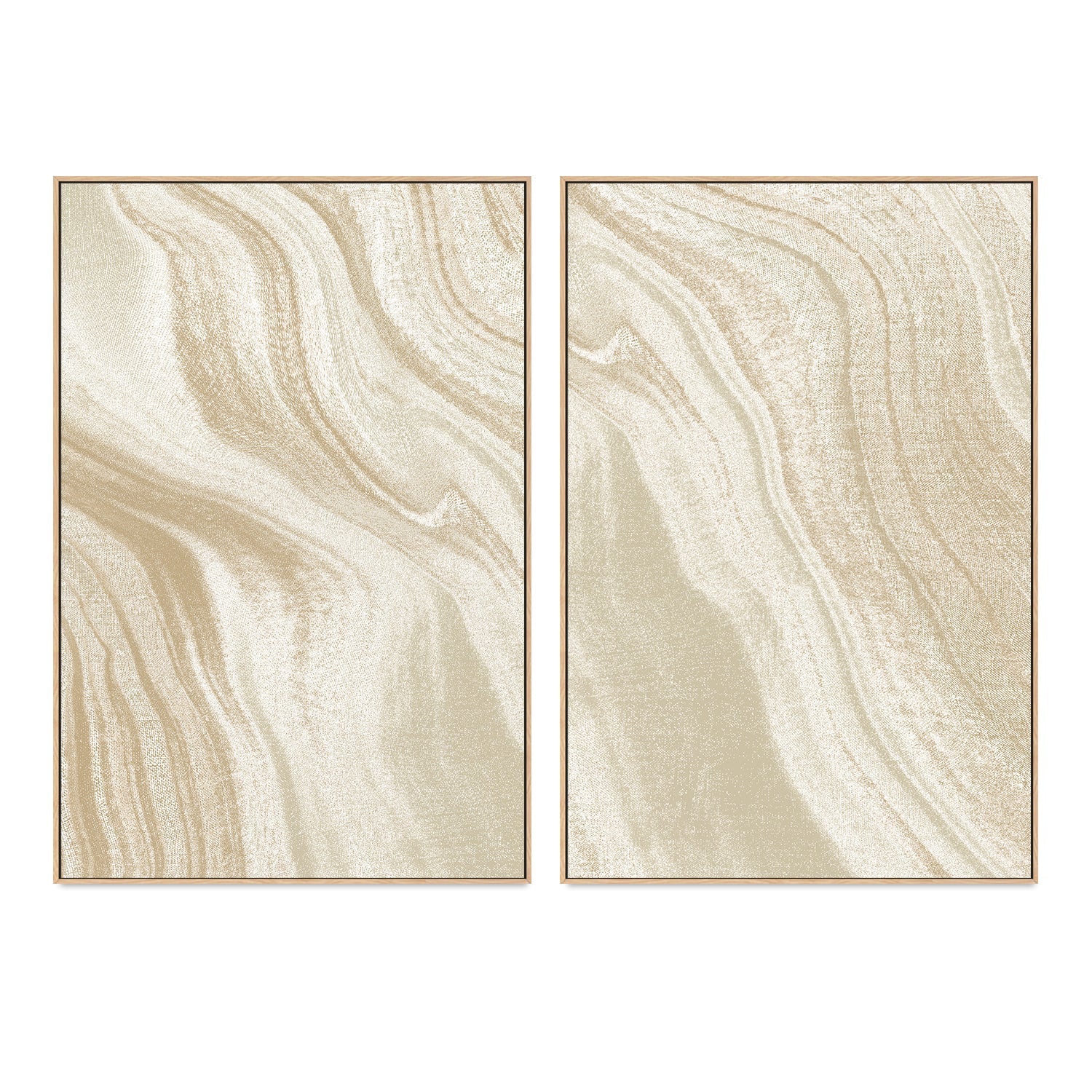 wall-art-print-canvas-poster-framed-Abstract Sands, Style A & B, Set Of 2 , By Caroline Cerrato-4