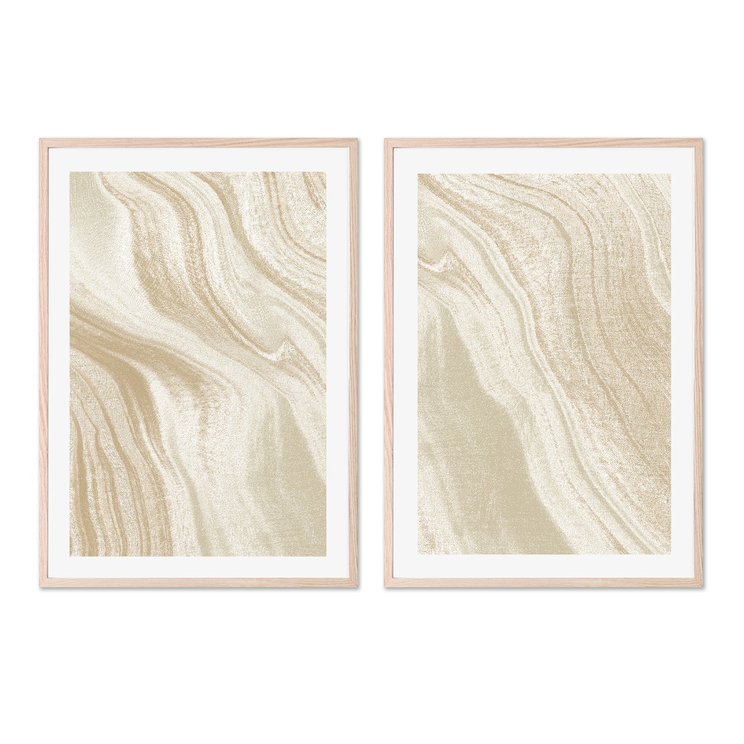 wall-art-print-canvas-poster-framed-Abstract Sands, Style A & B, Set Of 2 , By Caroline Cerrato-6