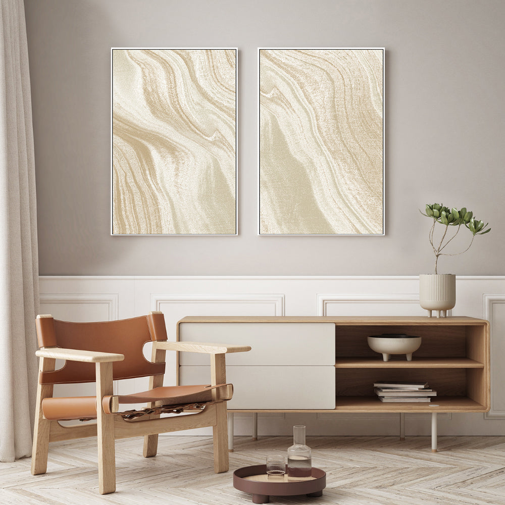 wall-art-print-canvas-poster-framed-Abstract Sands, Style A & B, Set Of 2 , By Caroline Cerrato-7