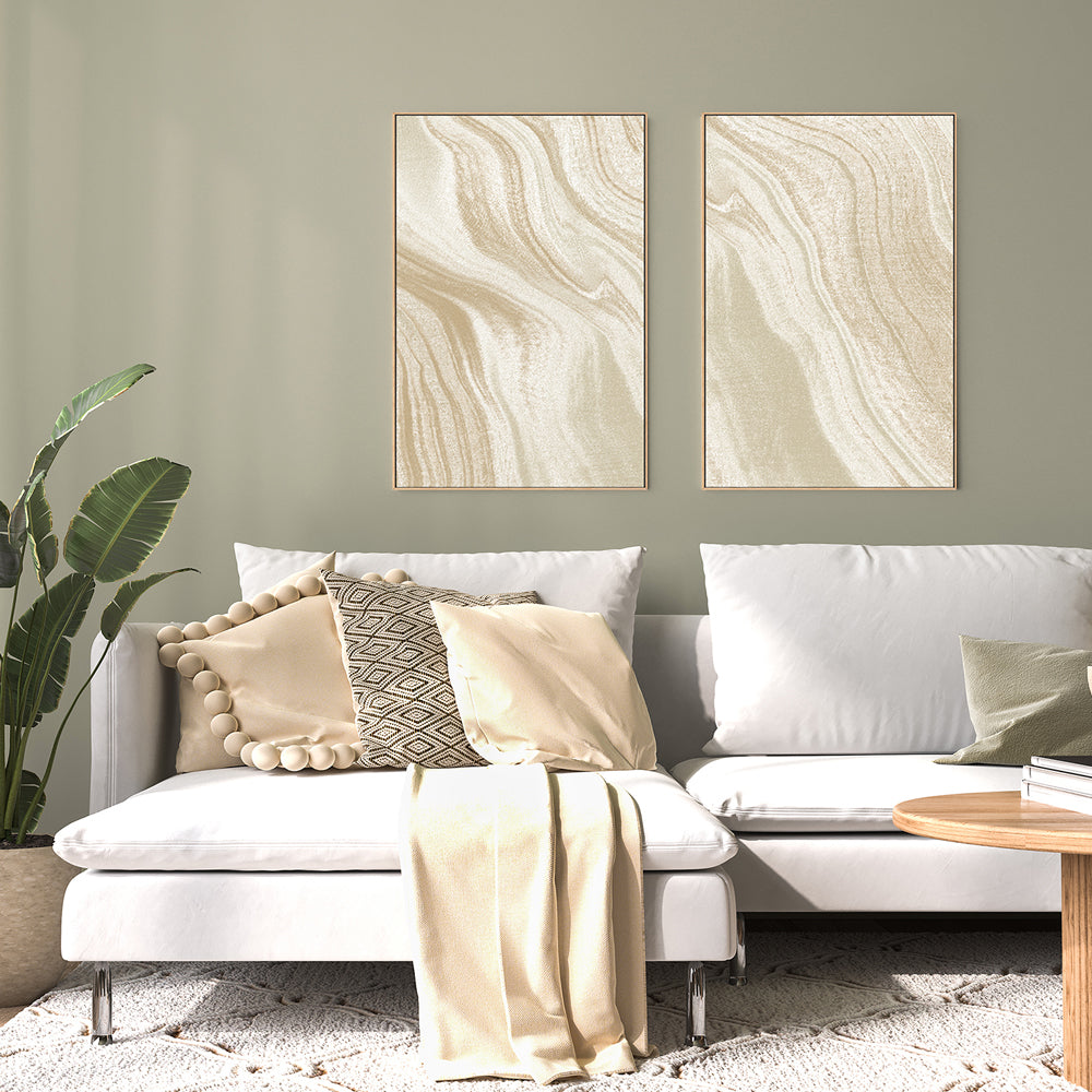 wall-art-print-canvas-poster-framed-Abstract Sands, Style A & B, Set Of 2 , By Caroline Cerrato-8