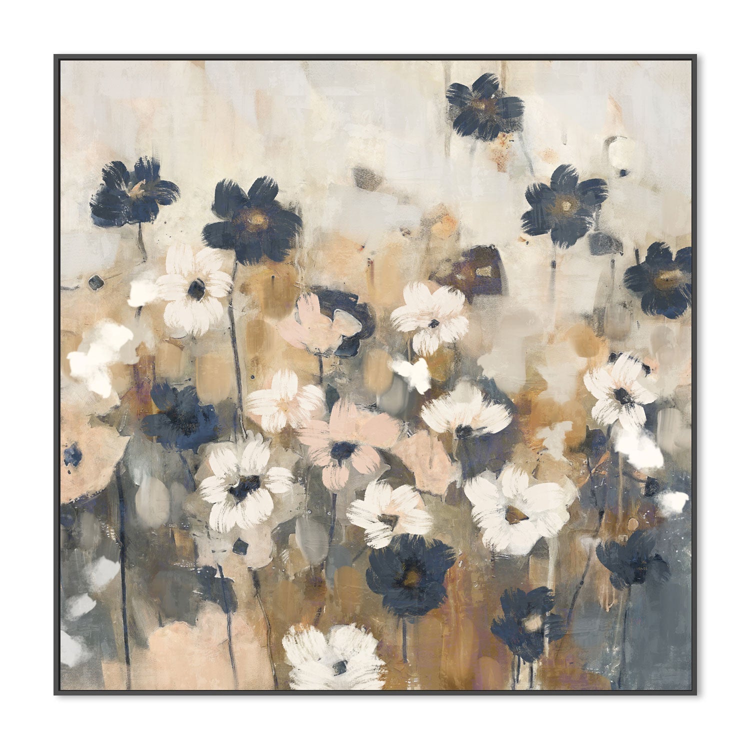 wall-art-print-canvas-poster-framed-Abstracted Florals, Style B , By Nina Blue-3