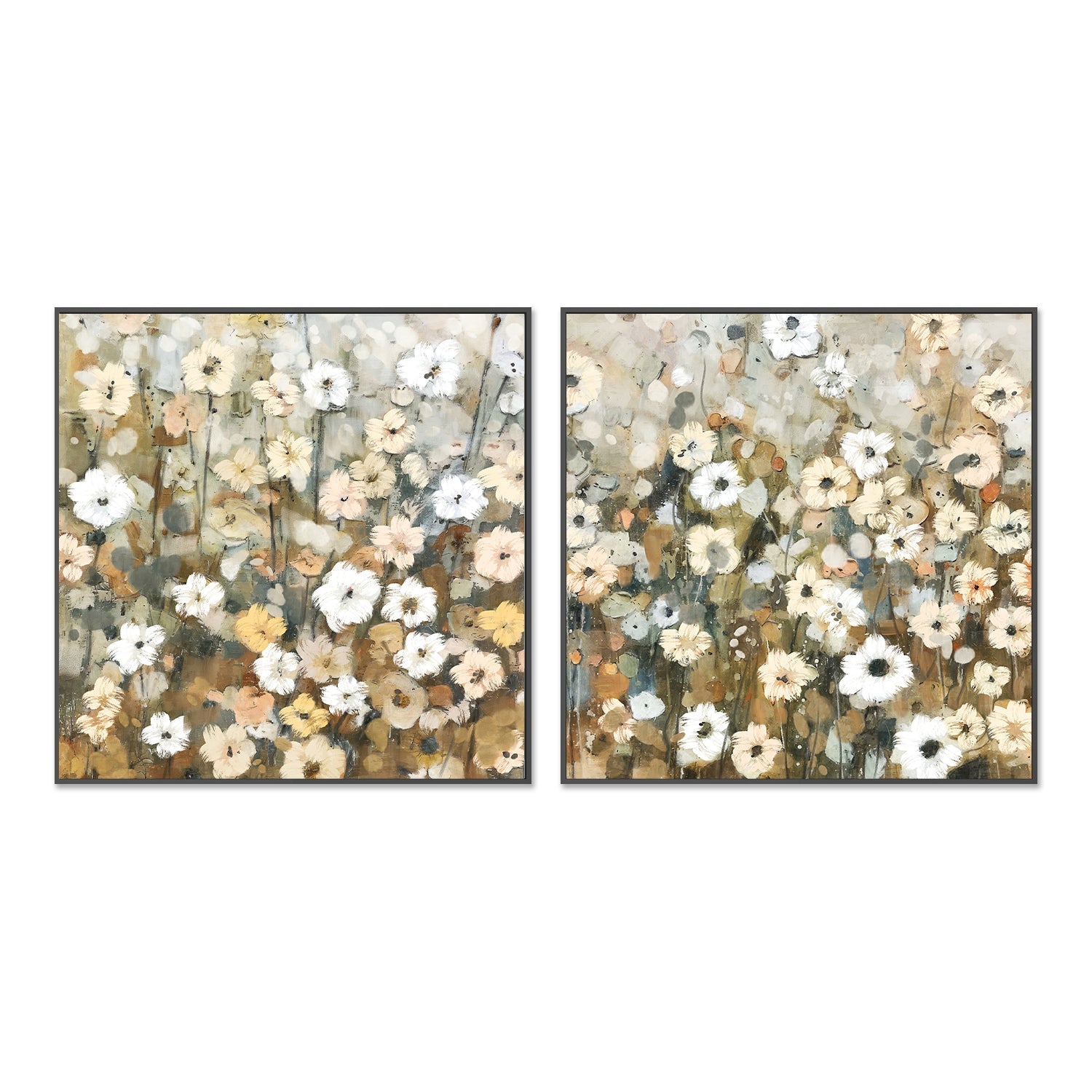 wall-art-print-canvas-poster-framed-Abstracted Florals, Style C & D, Set Of 2 , By Nina Blue-3