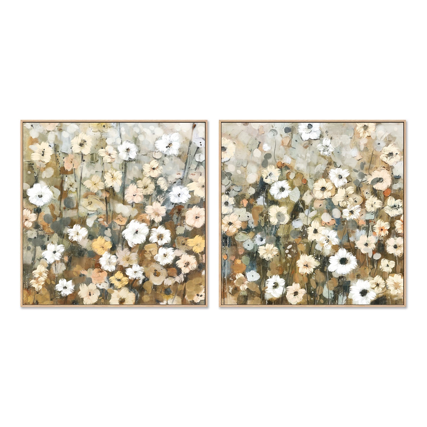 wall-art-print-canvas-poster-framed-Abstracted Florals, Style C & D, Set Of 2 , By Nina Blue-4