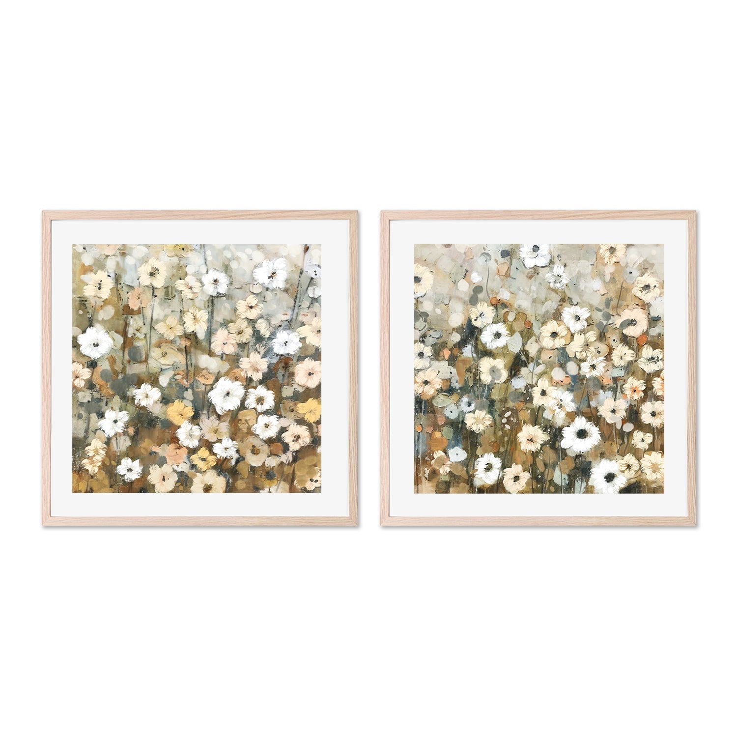 wall-art-print-canvas-poster-framed-Abstracted Florals, Style C & D, Set Of 2 , By Nina Blue-6