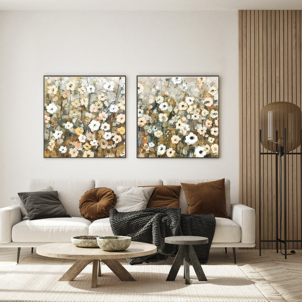 wall-art-print-canvas-poster-framed-Abstracted Florals, Style C & D, Set Of 2 , By Nina Blue-7