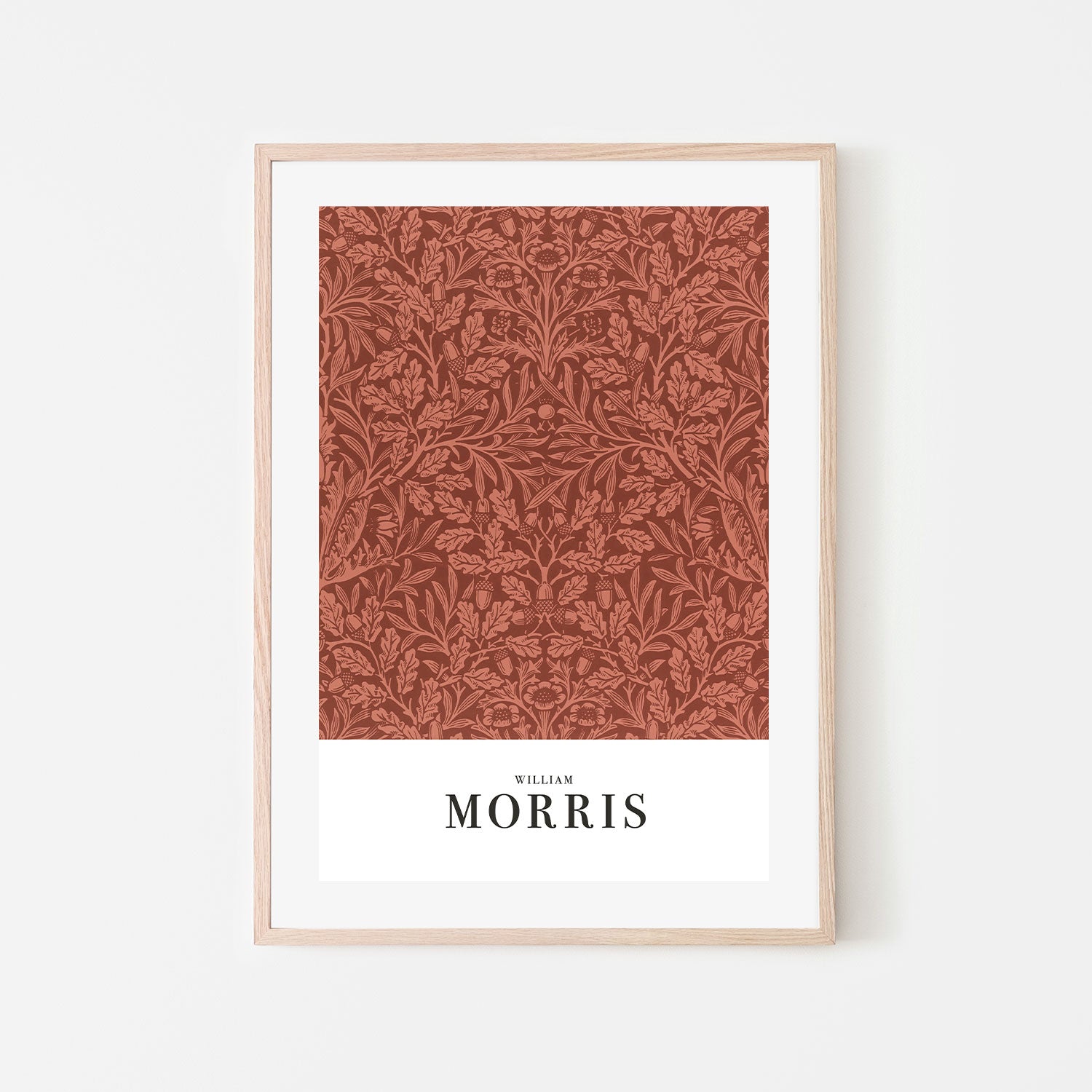 wall-art-print-canvas-poster-framed-Acorns And Oak leaves , By William Morris-GIOIA-WALL-ART