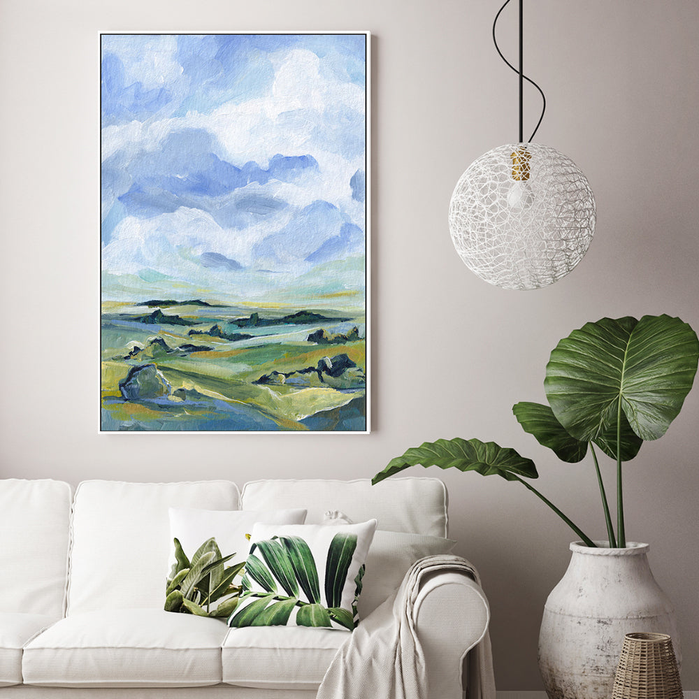 wall-art-print-canvas-poster-framed-Across The Green Fields , By Lia Nell-GIOIA-WALL-ART