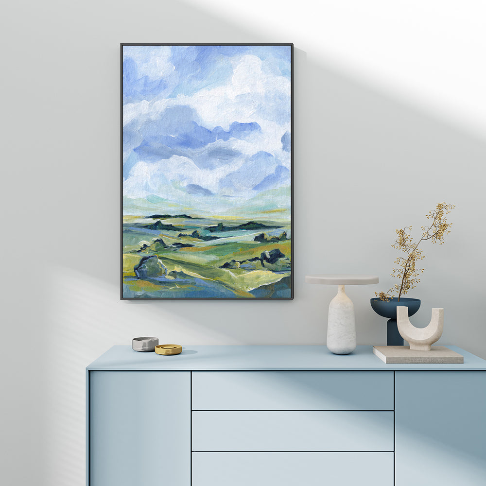 wall-art-print-canvas-poster-framed-Across The Green Fields , By Lia Nell-GIOIA-WALL-ART