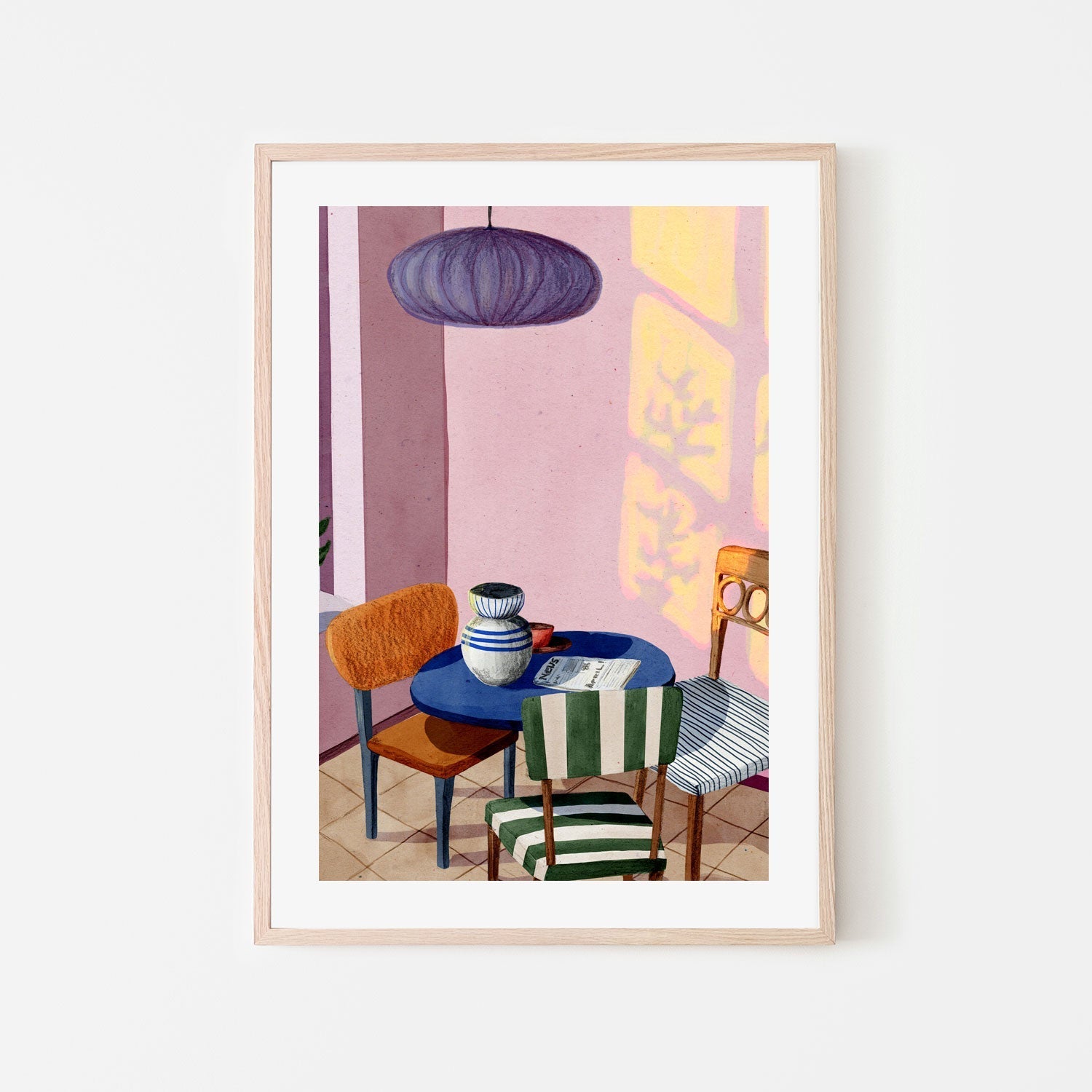 wall-art-print-canvas-poster-framed-Afternoon Break , By Eva Halfers-6