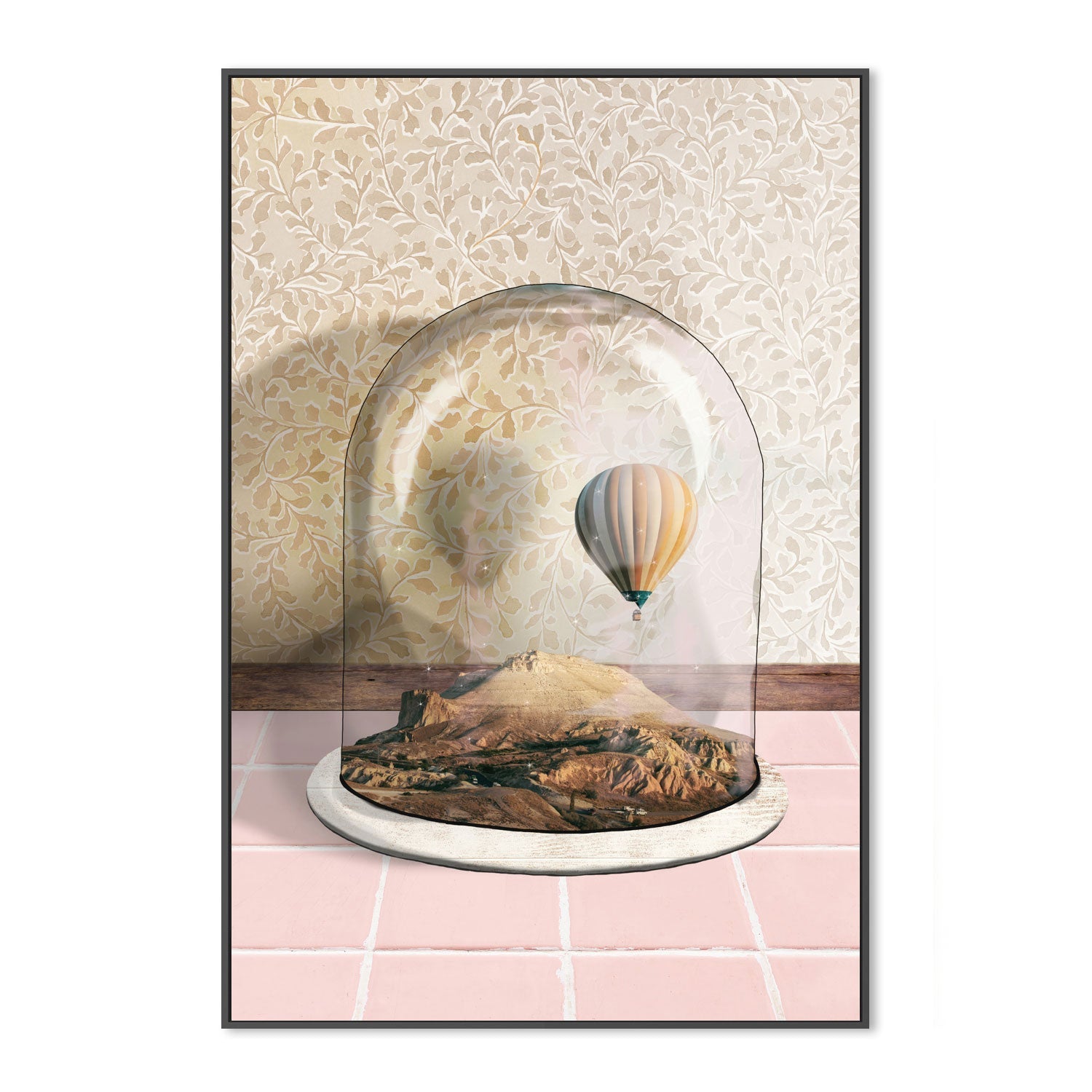 wall-art-print-canvas-poster-framed-Air Balloon Terrarium , By Unratio-3