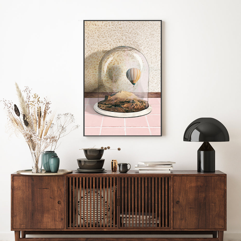 wall-art-print-canvas-poster-framed-Air Balloon Terrarium , By Unratio-7