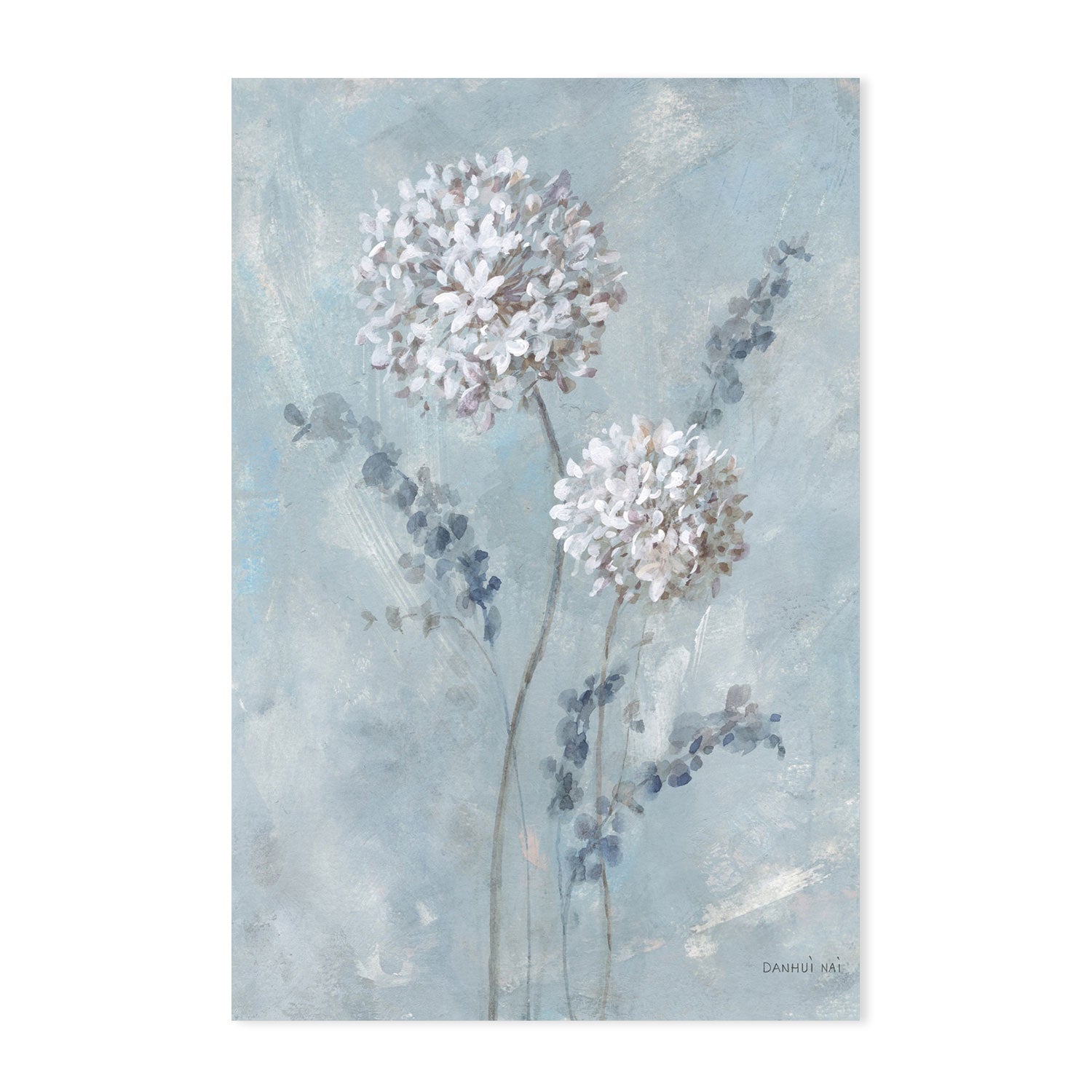 wall-art-print-canvas-poster-framed-Airy Blooms, Set of 2-by-Danhui Nai-Gioia Wall Art