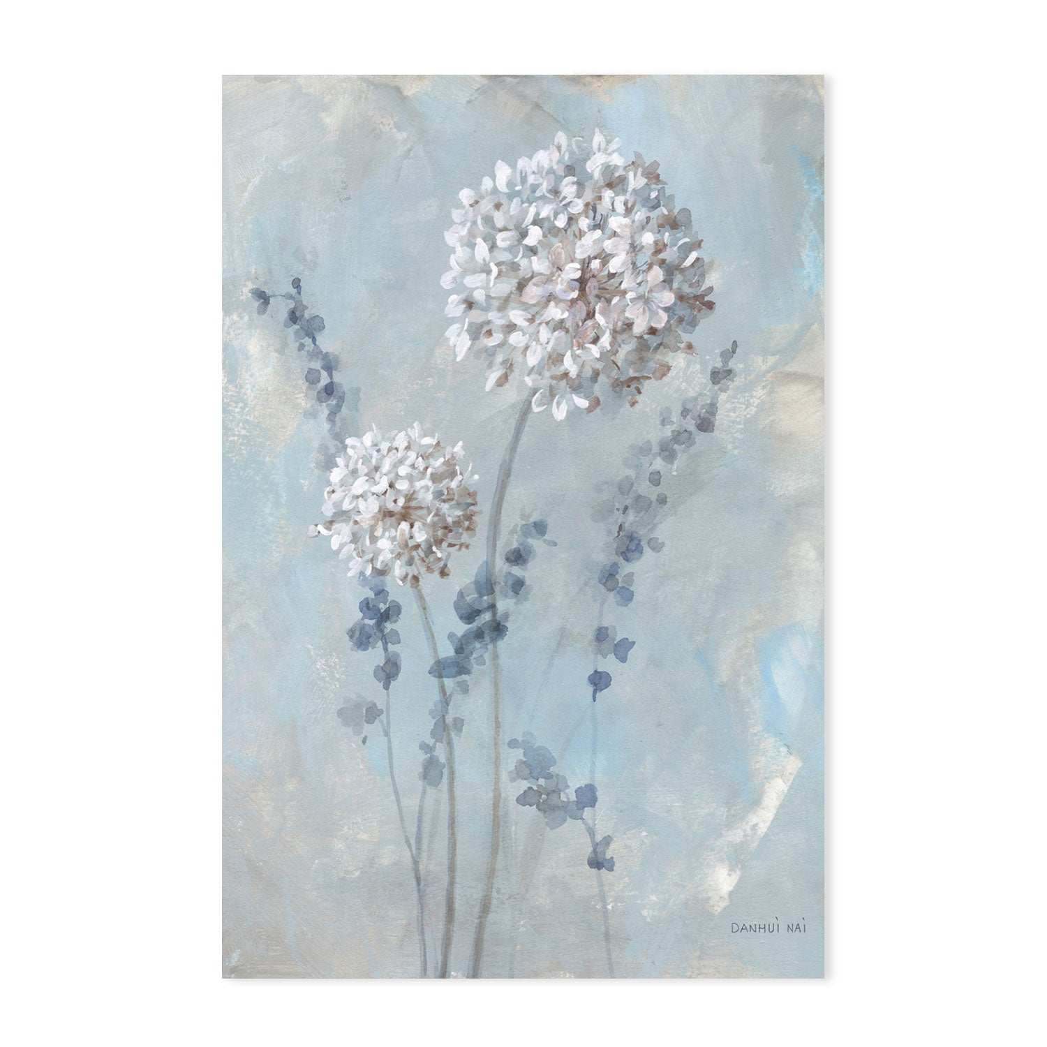 wall-art-print-canvas-poster-framed-Airy Blooms, Set of 2-by-Danhui Nai-Gioia Wall Art