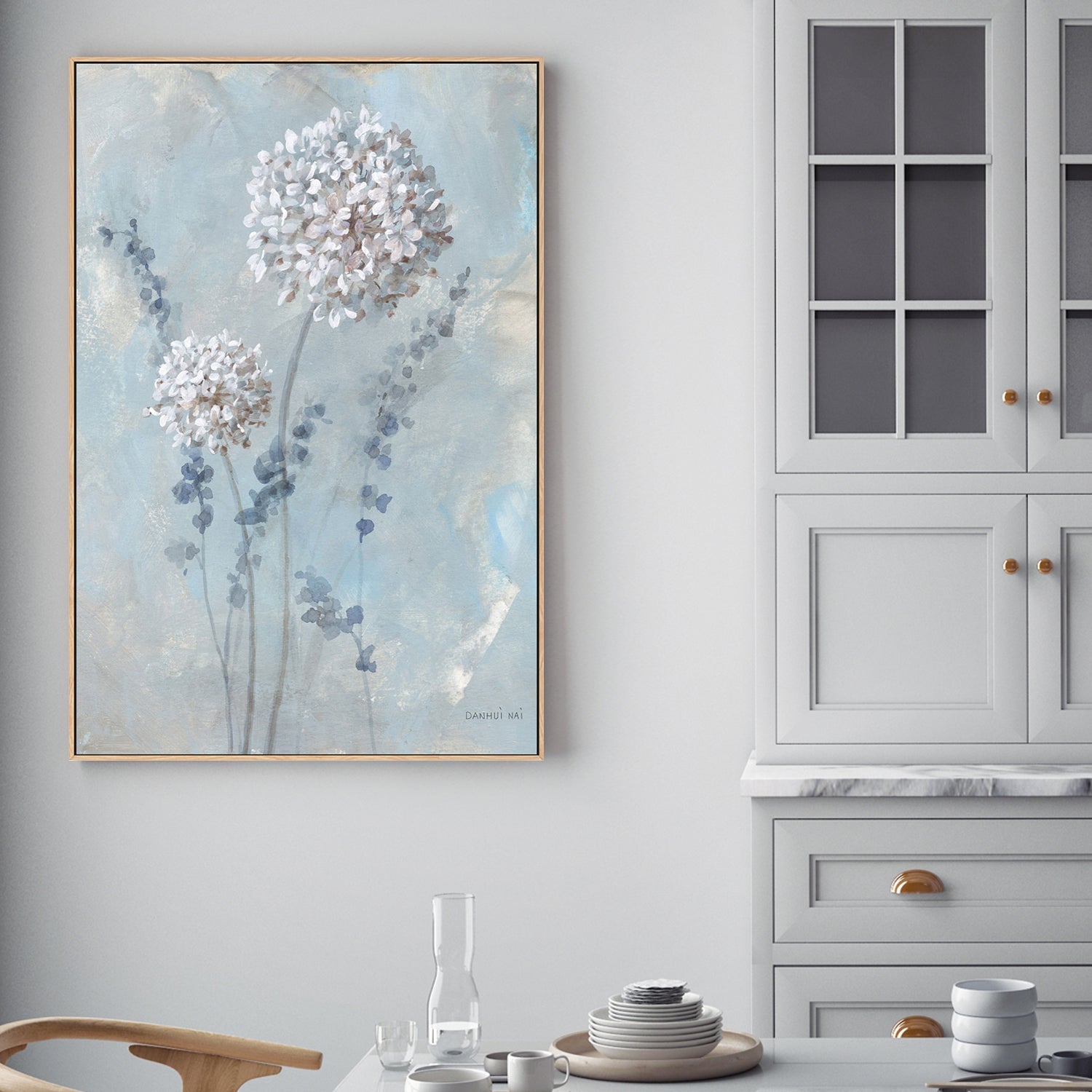 wall-art-print-canvas-poster-framed-Airy Blooms, Style B-by-Danhui Nai-Gioia Wall Art