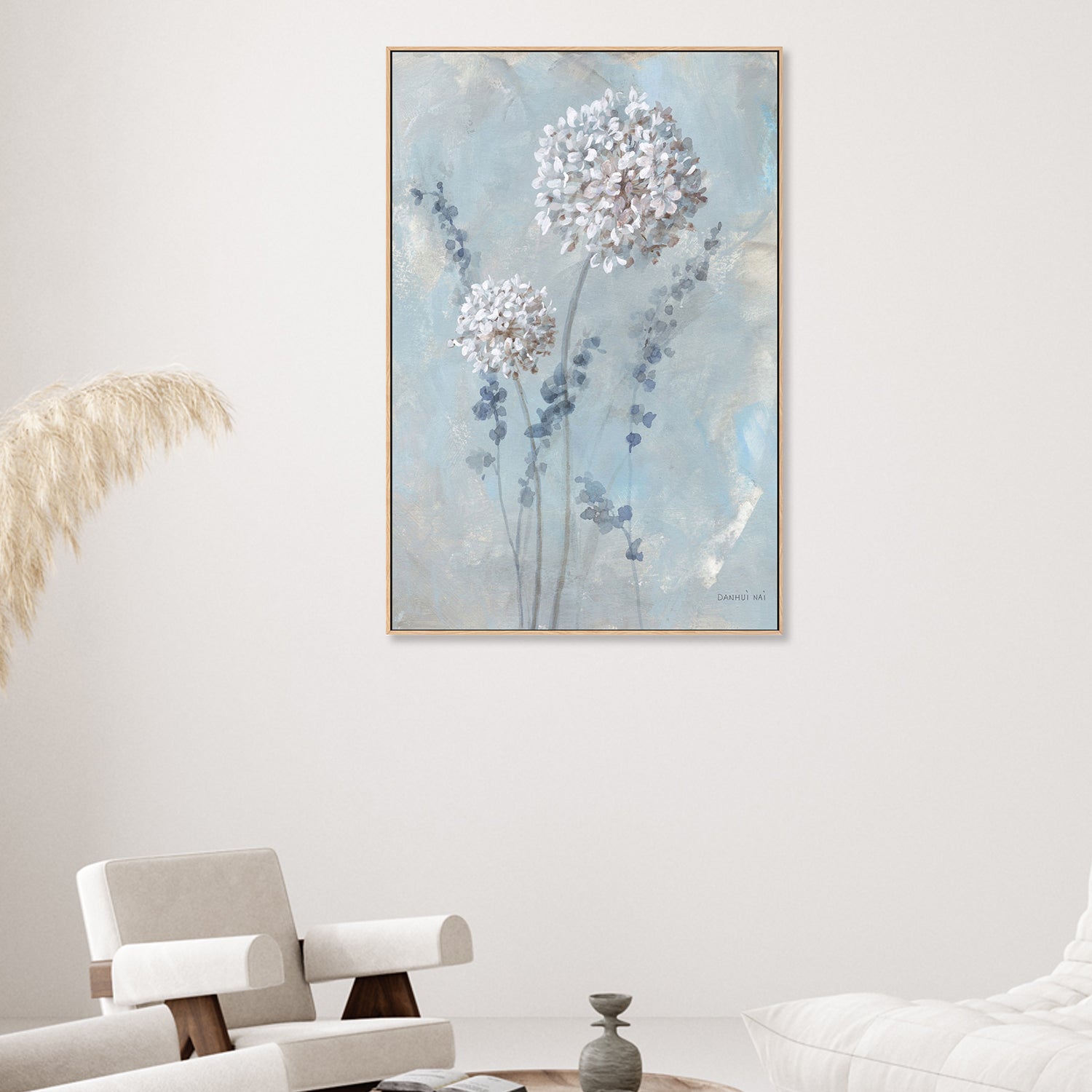 wall-art-print-canvas-poster-framed-Airy Blooms, Style B-by-Danhui Nai-Gioia Wall Art